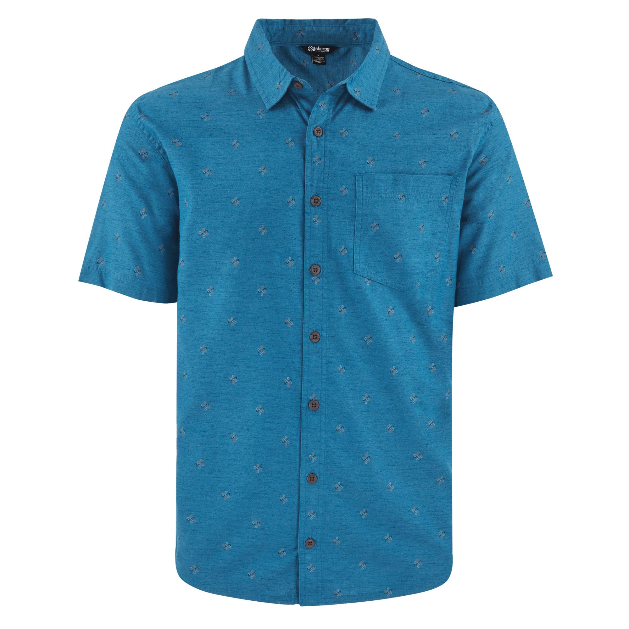 Tharu Short Sleeve Shirt - Lapis Endless Knot