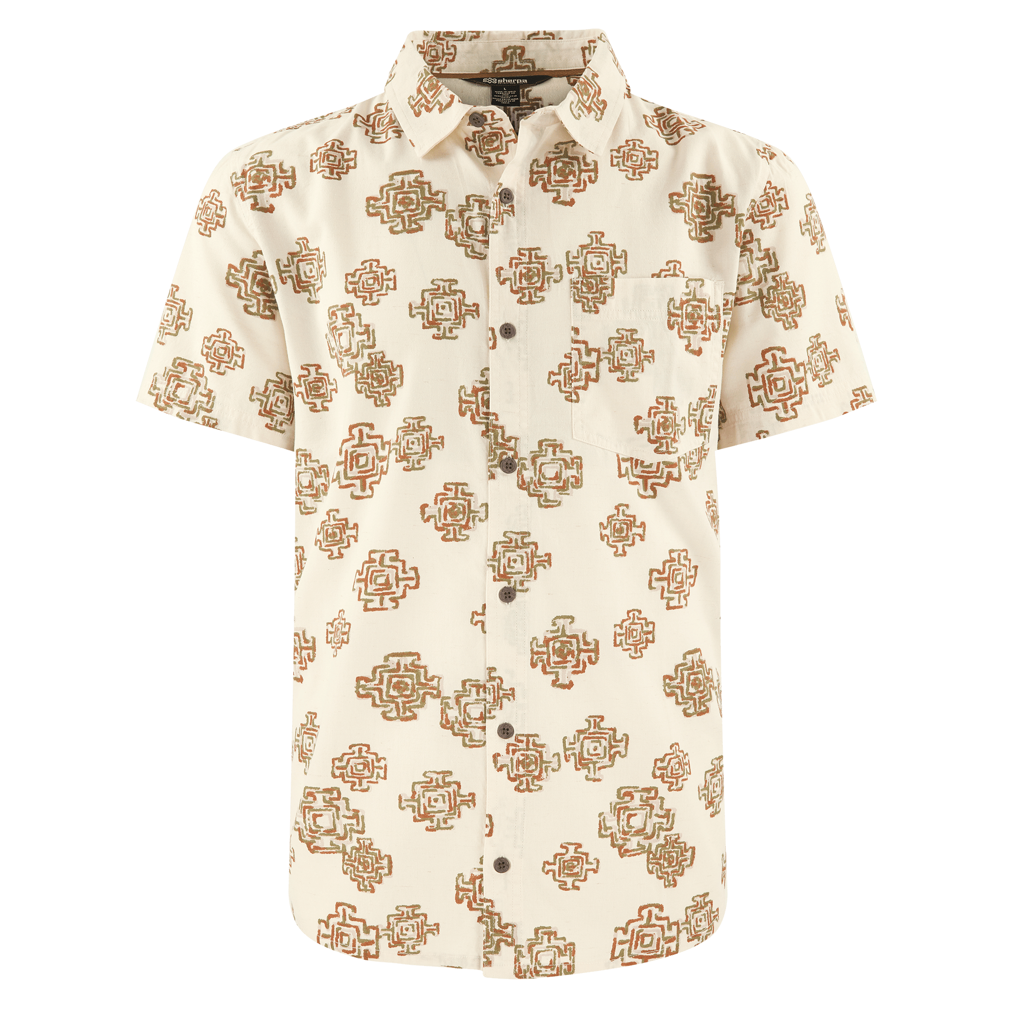 Sherpa Adventure Gear Tharu Stride Short Sleeve Shirt in Green