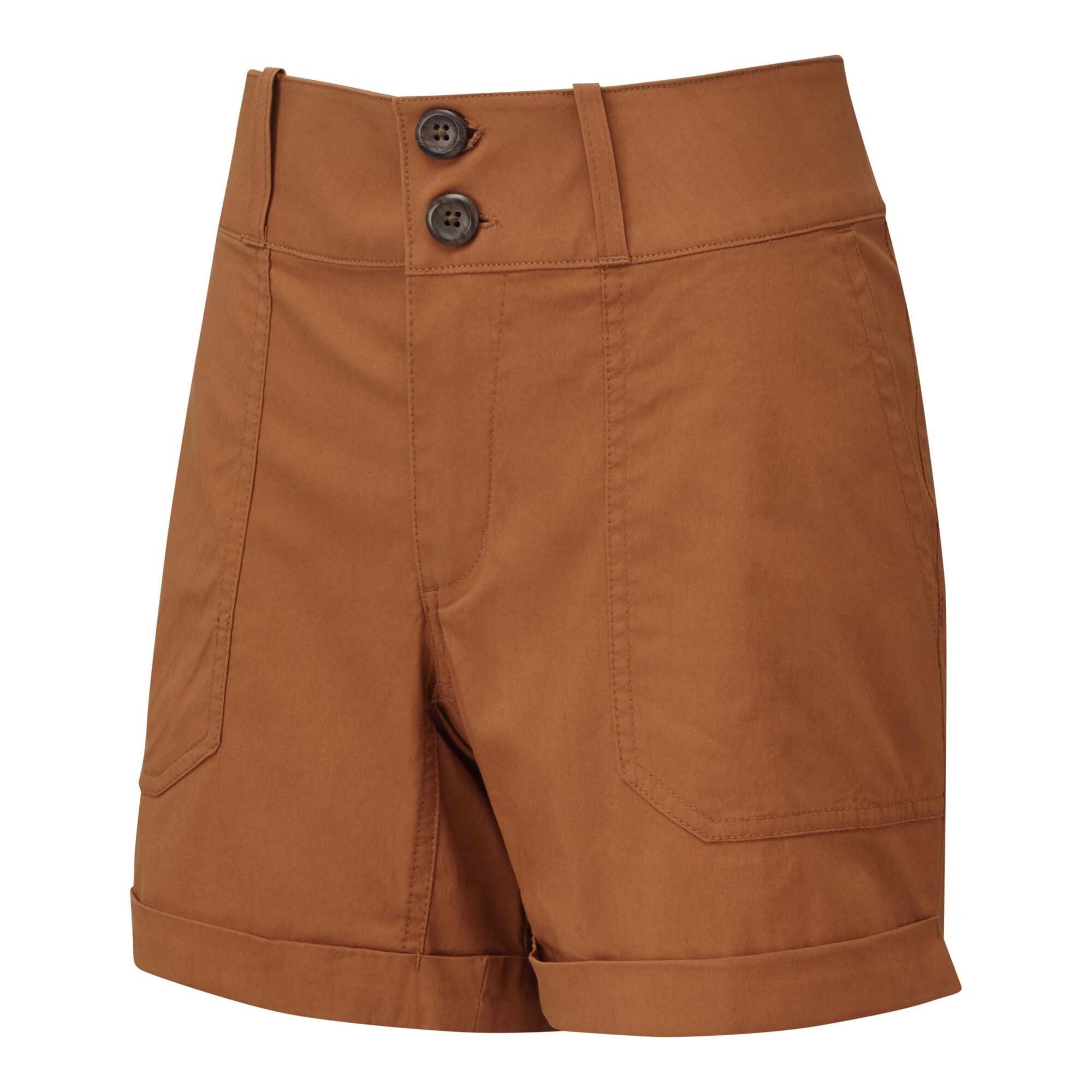 Sherpa Adventure Gear Naya 5 Inch Shorts in Brown