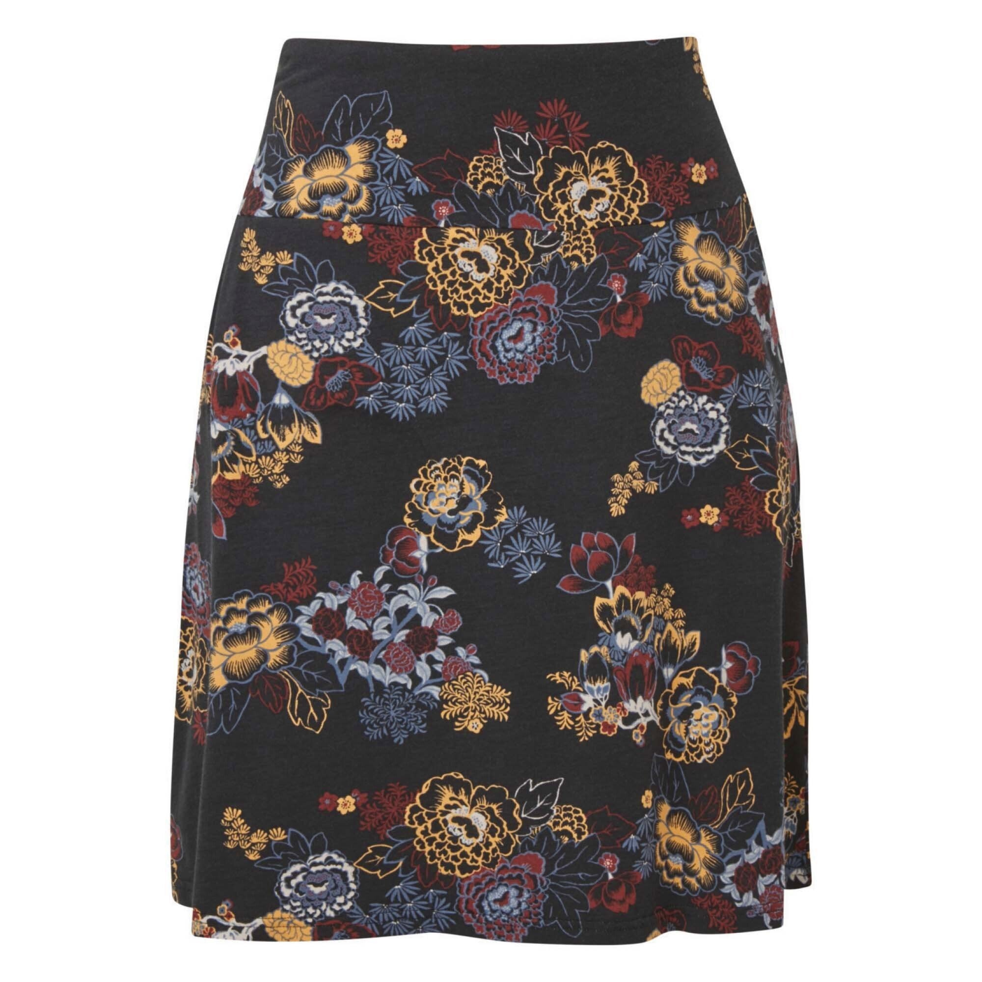 Padma Pull On Skirt - Black Print