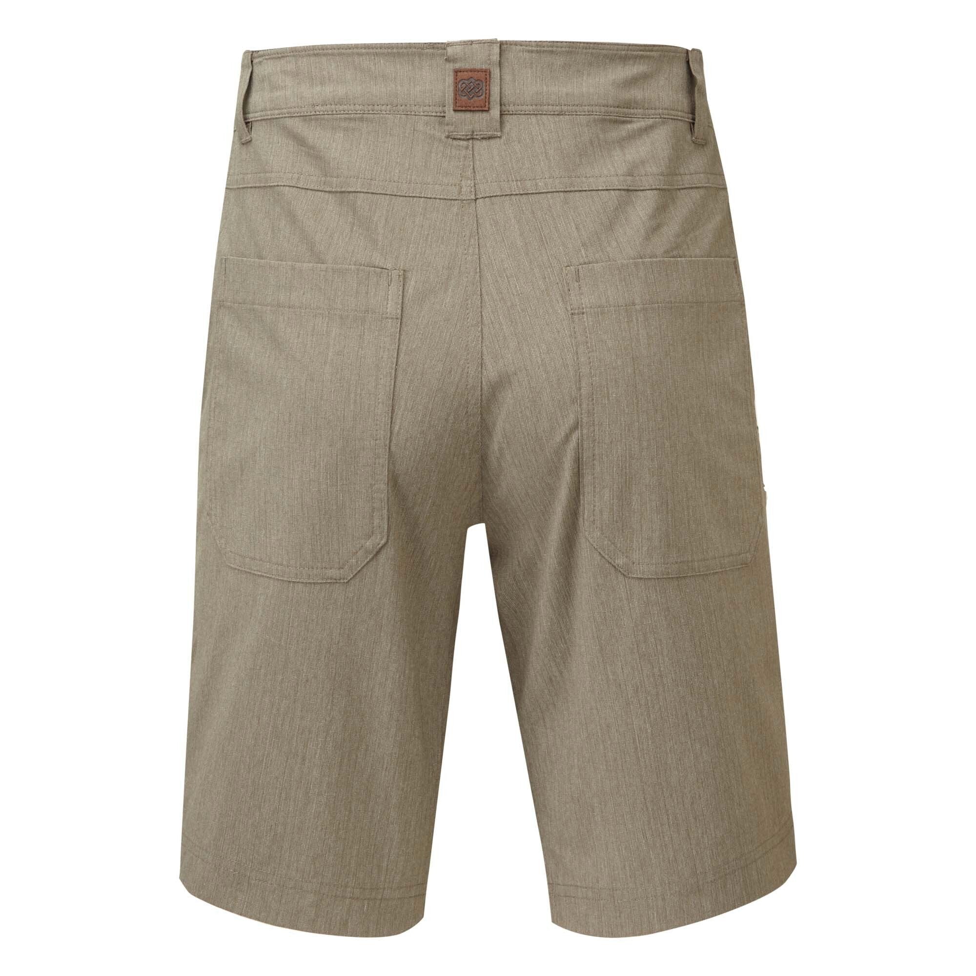 Sherpa Adventure Gear Pokhara 9 Inch Shorts in Green from the back