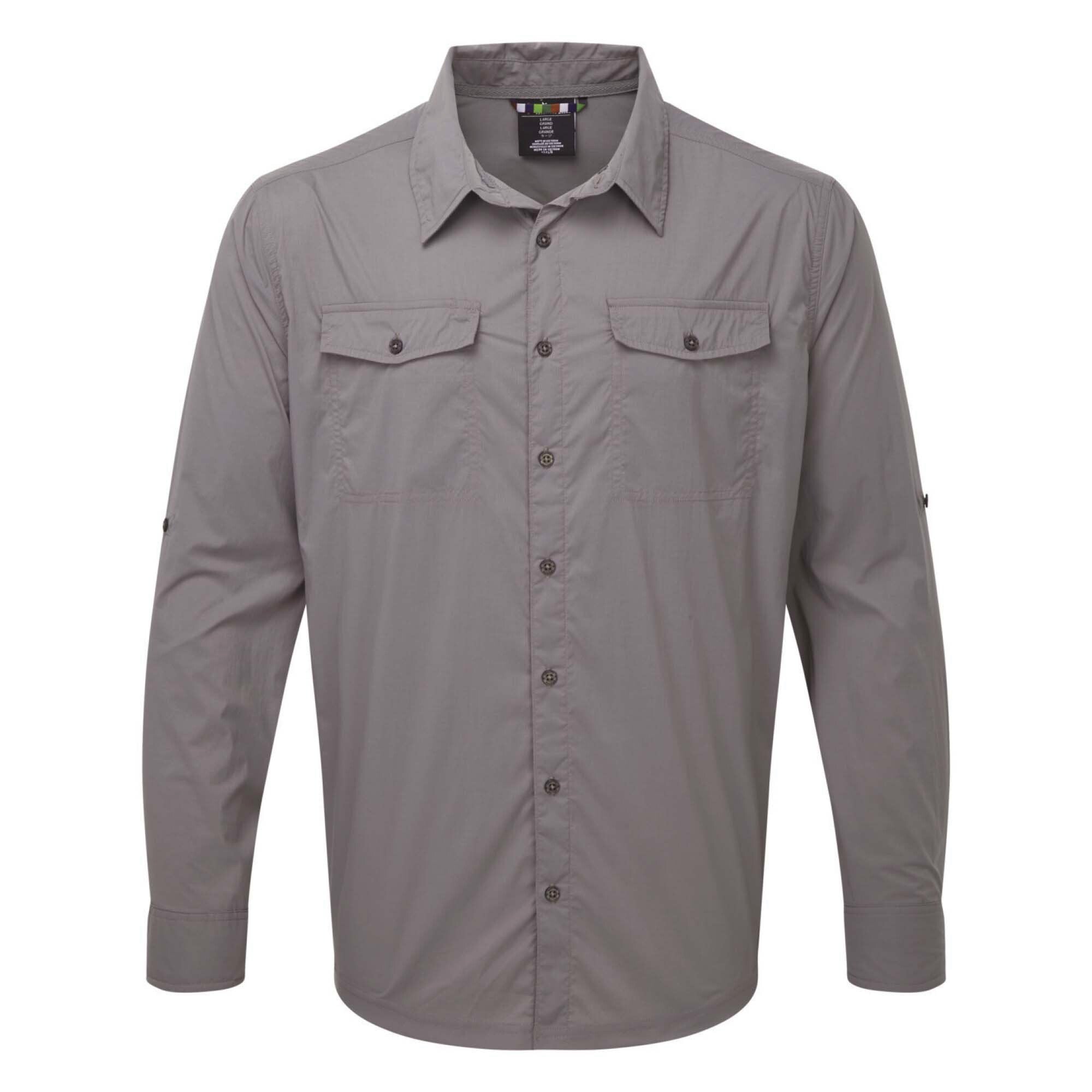 Sherpa Adventure Gear Ravi Long Sleeve Shirt in Grey