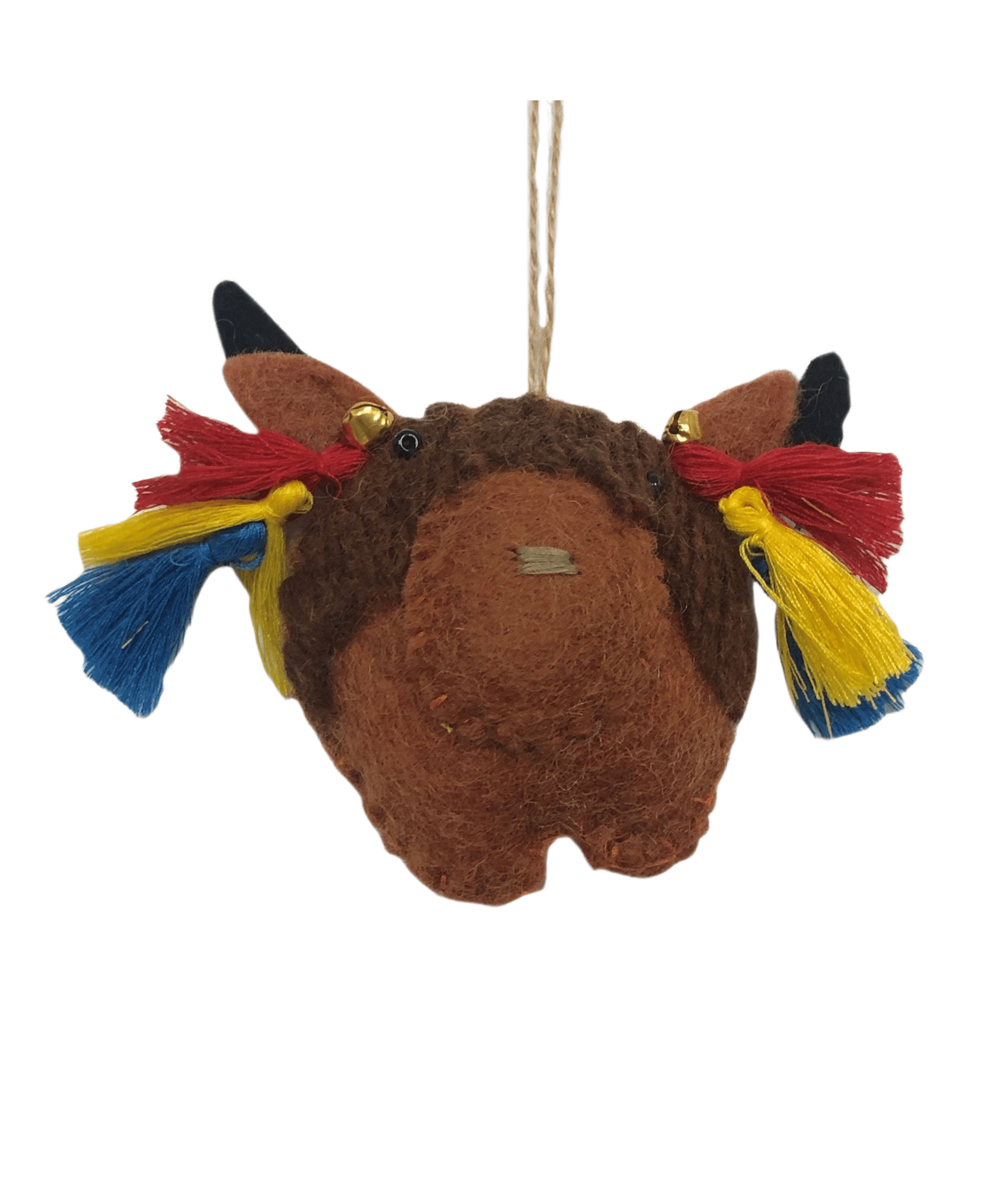 Sherpa Adventure Gear Felt Yak Ornament in Grey