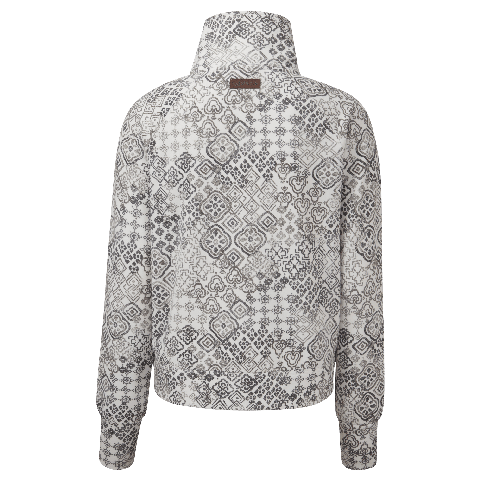 Sherpa Adventure Gear Santi Full Zip Jacket in White from the back