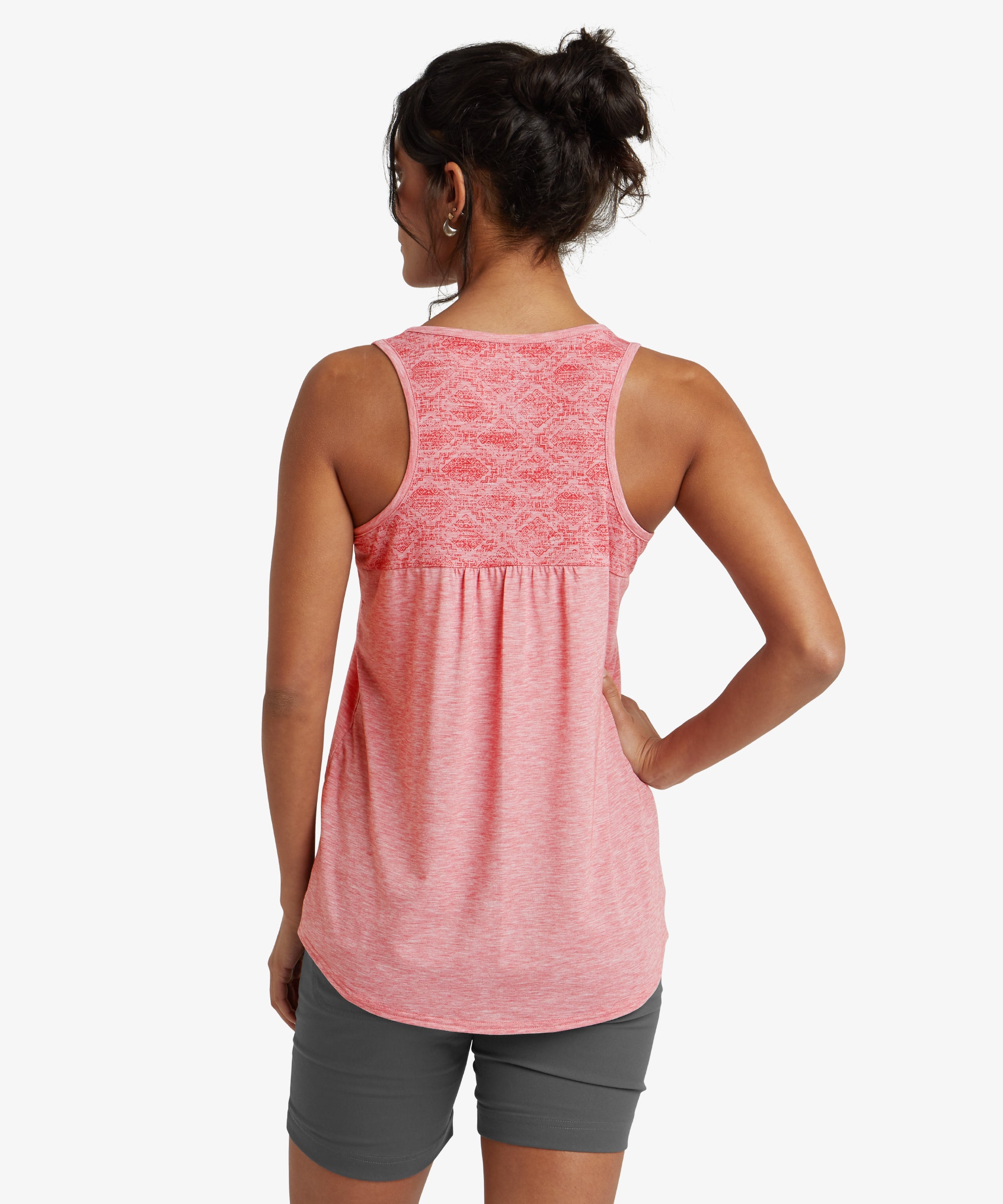 Asha Tank Top - Mineralrote Textur