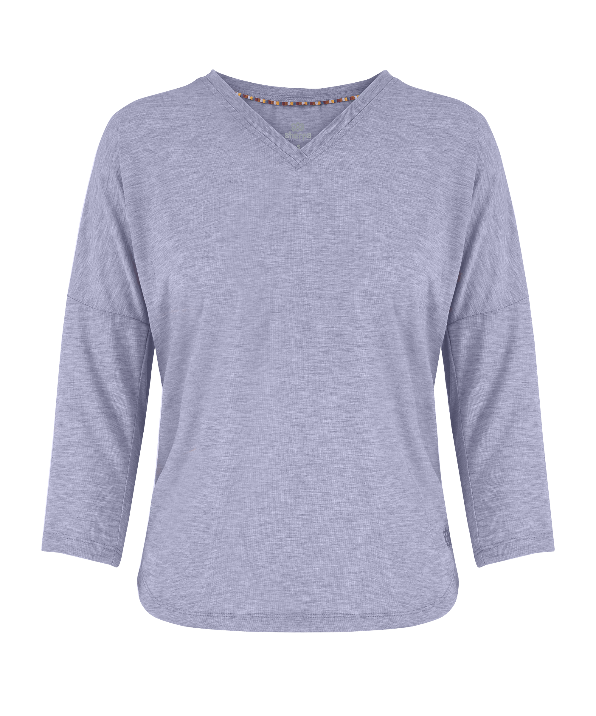 Asha V-Neck 3/4 Sleeve Top - Lavender