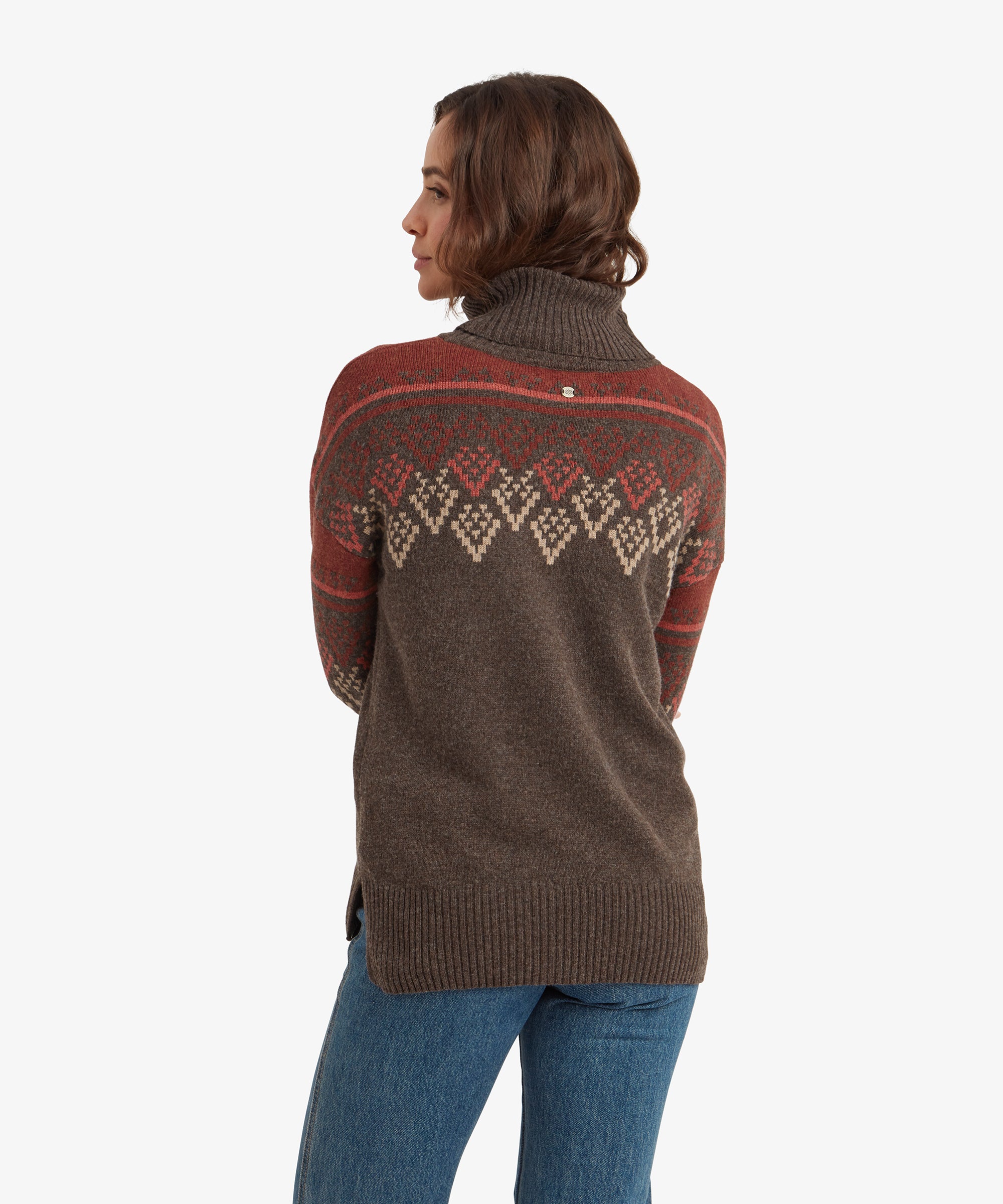 Azha Roll Neck Sweater - Cappuccino