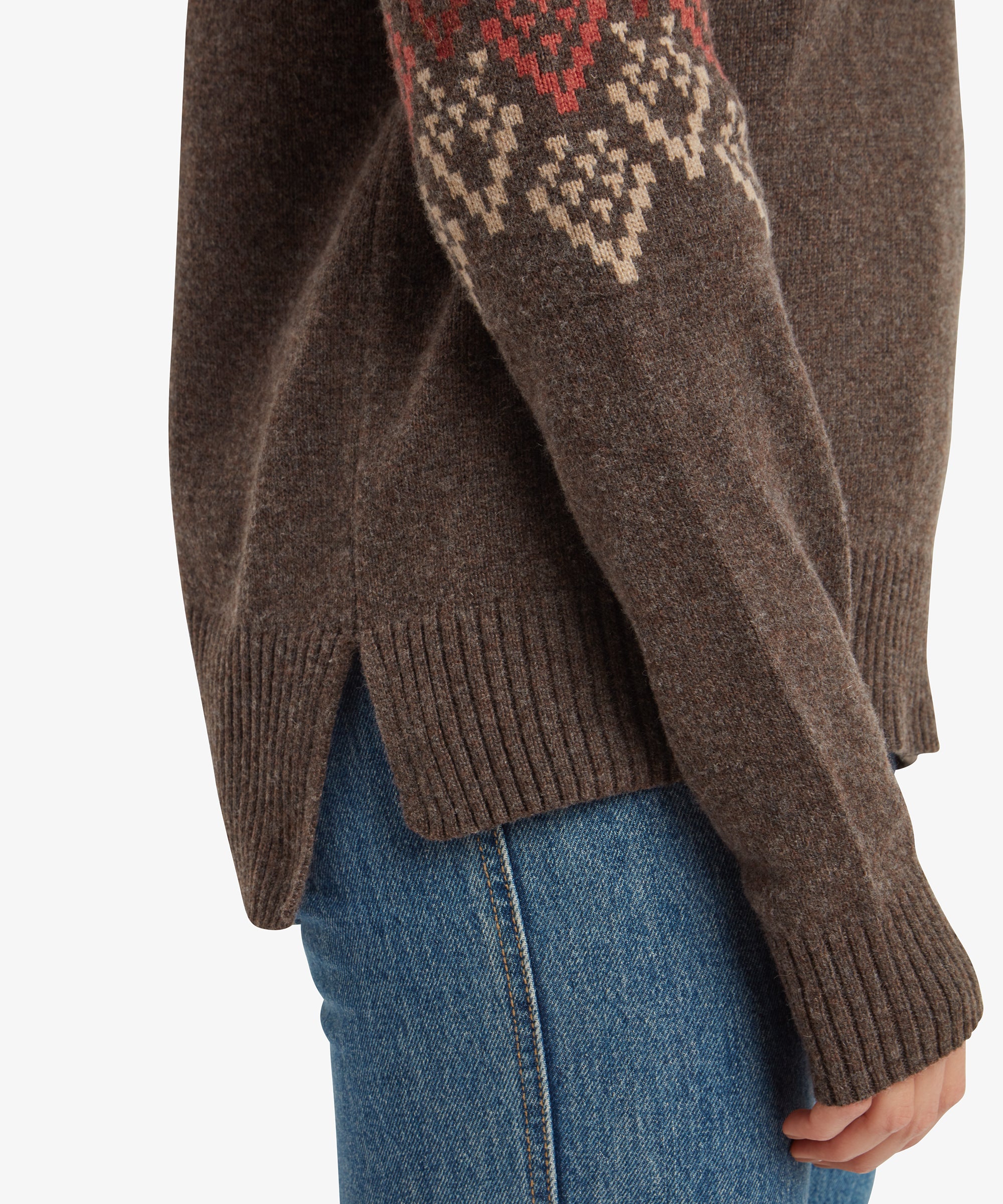 Azha Roll Neck Sweater - Cappuccino