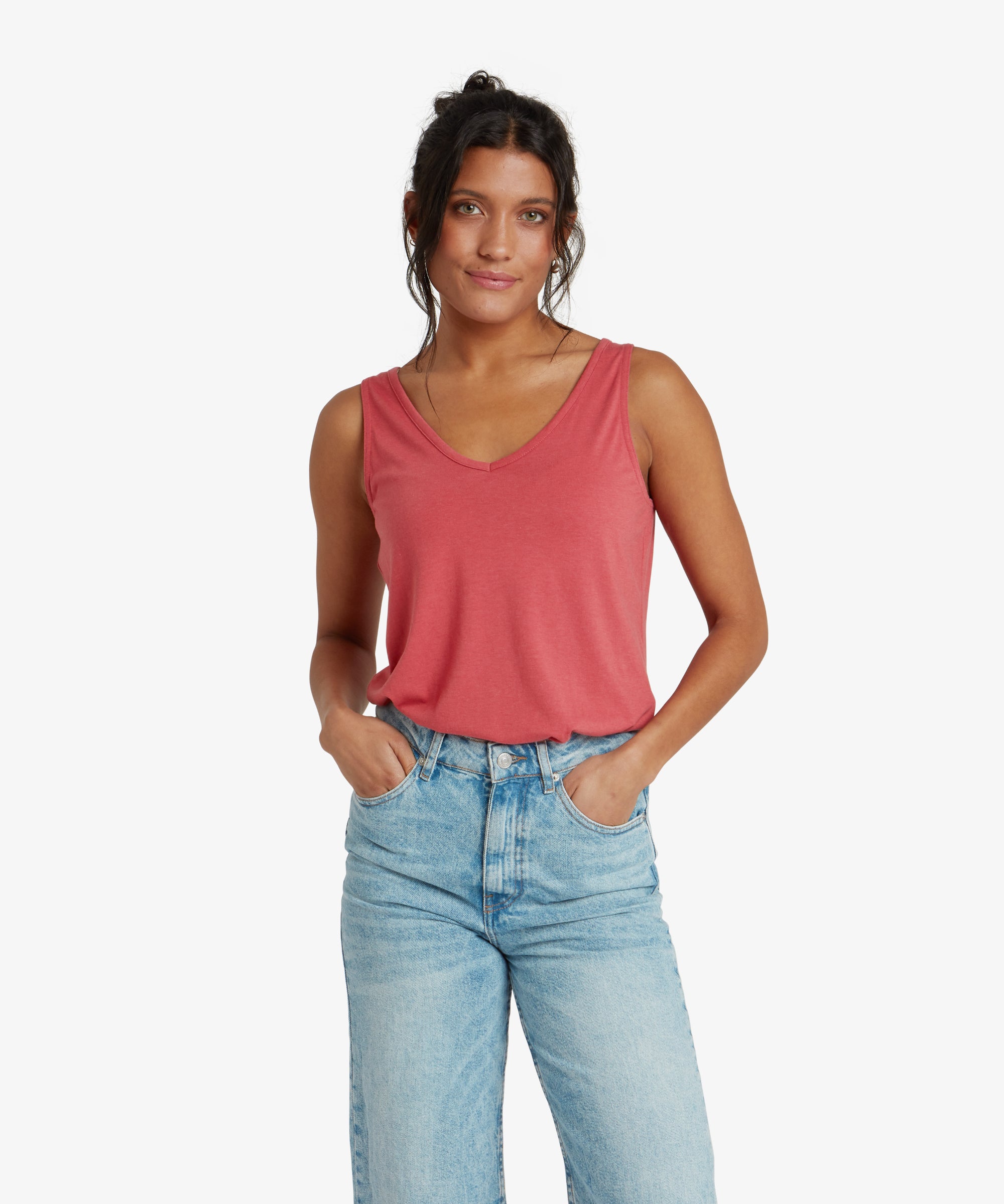 Bali V-Neck Tank Top - Rosie