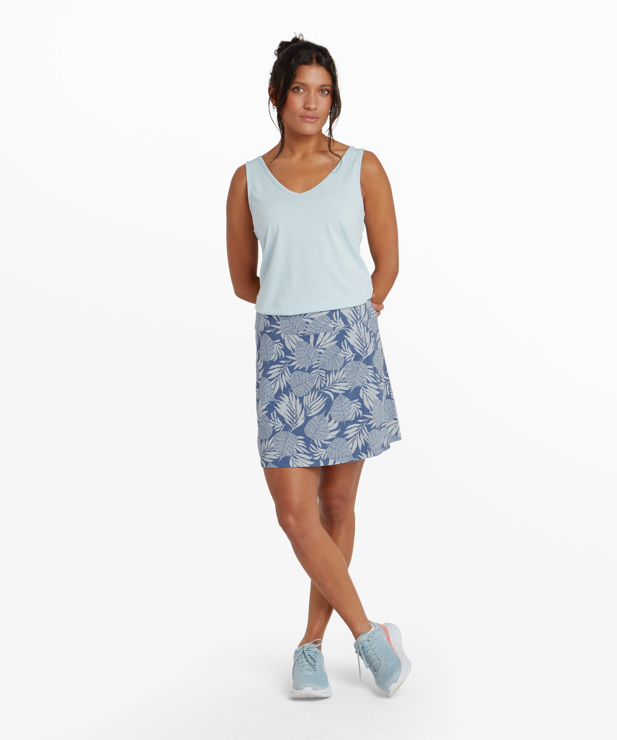 Bali Tanktop mit V-Ausschnitt - Himmelblau