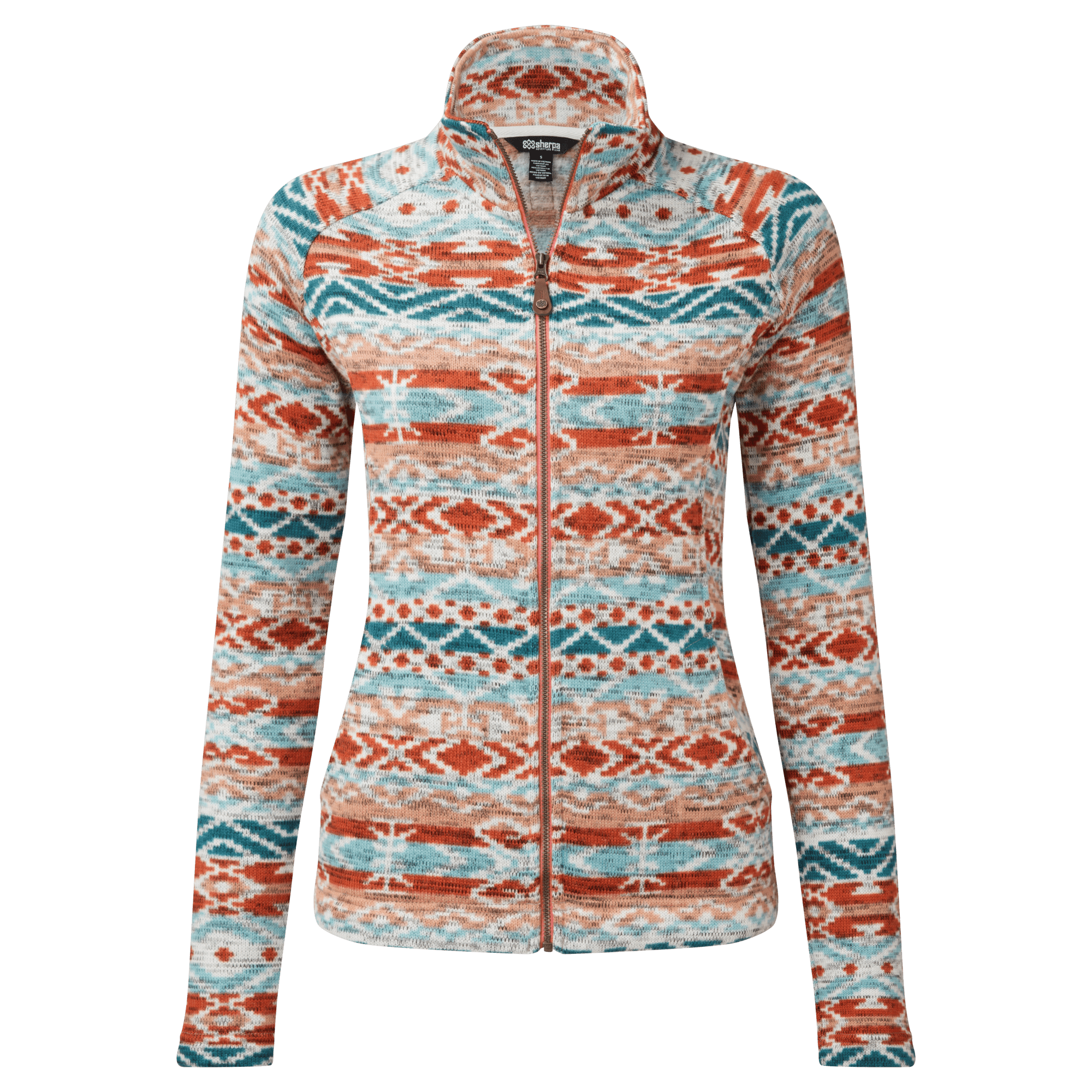 Bhutan Jacke mit durchgehendem Reißverschluss - Goa Sand