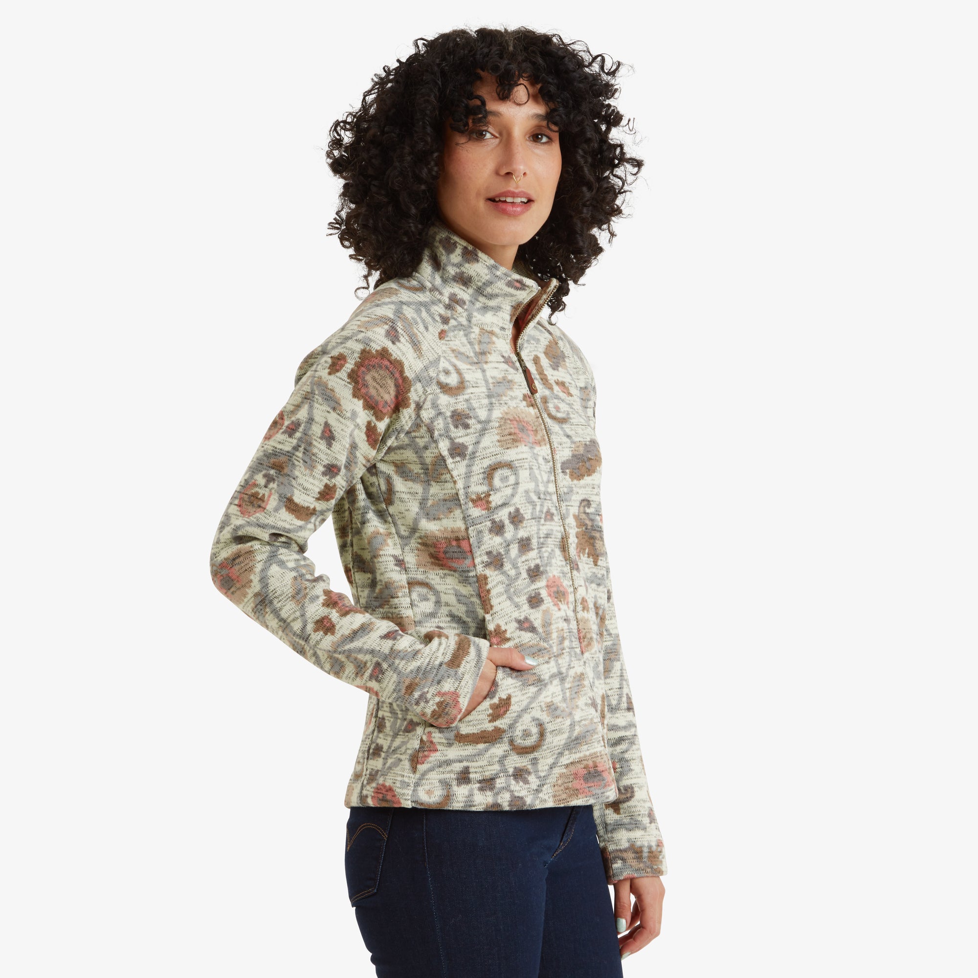 Bhutan Full Zip Jacket - Peetho Floral