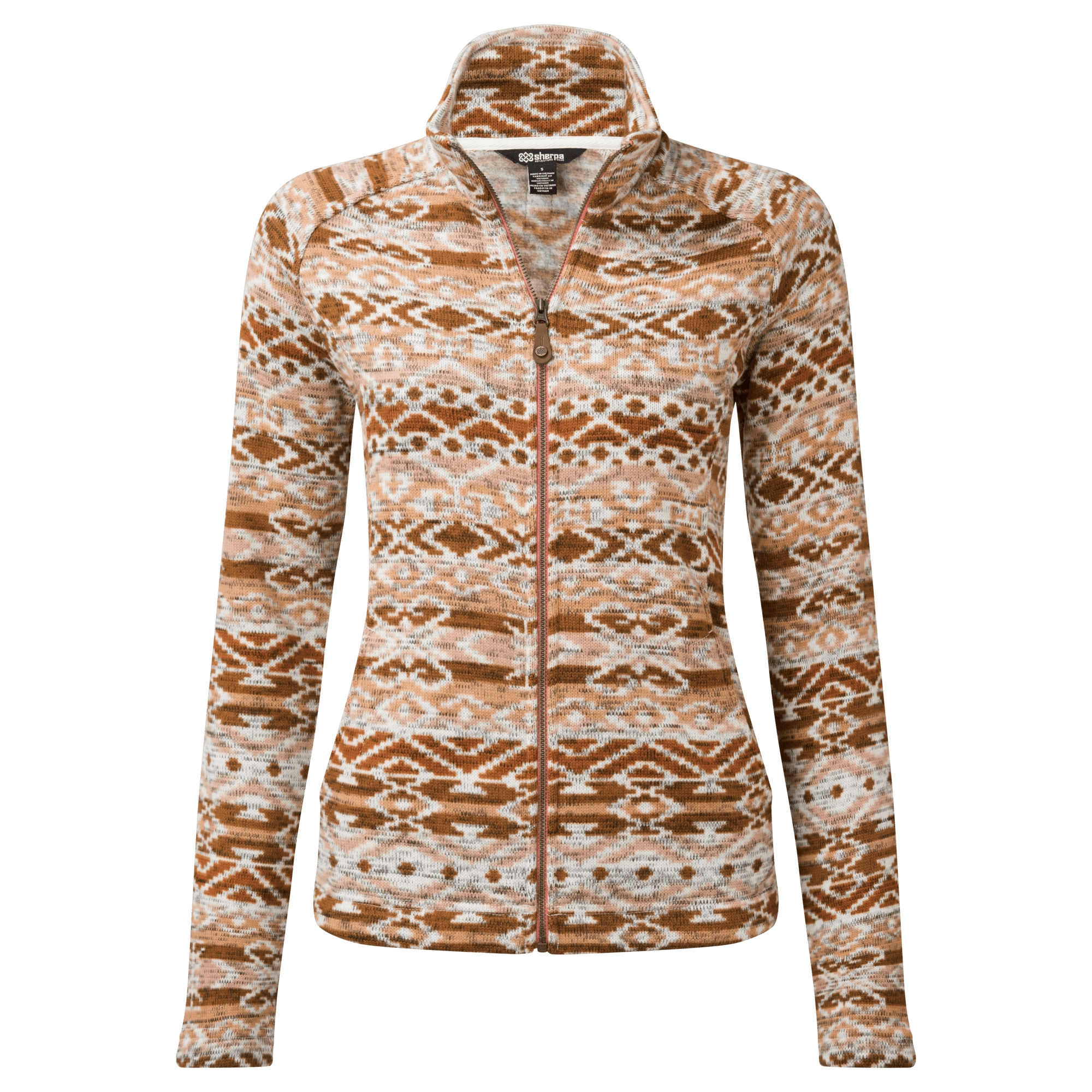 Sherpa Adventure Gear Bhutan Full Zip Jacket in Orange