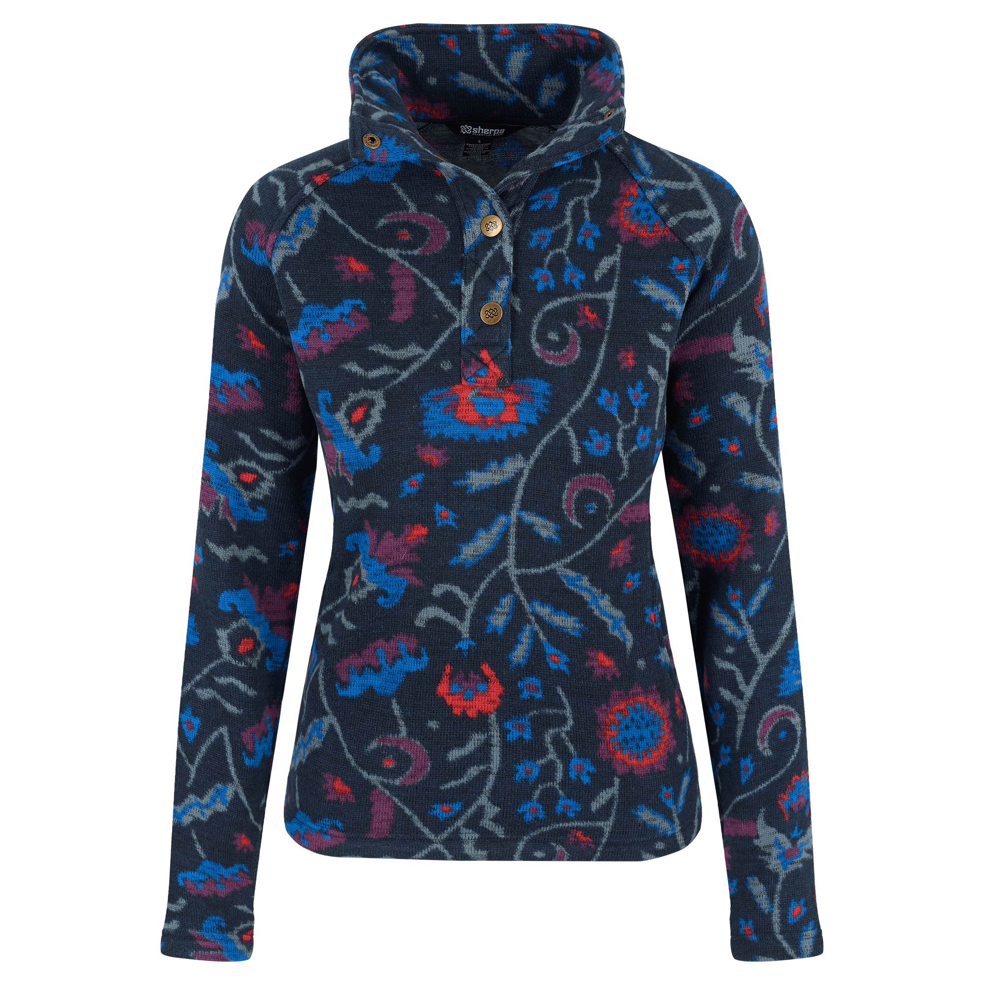 Bhutan Pullover - Rathee Blue Floral