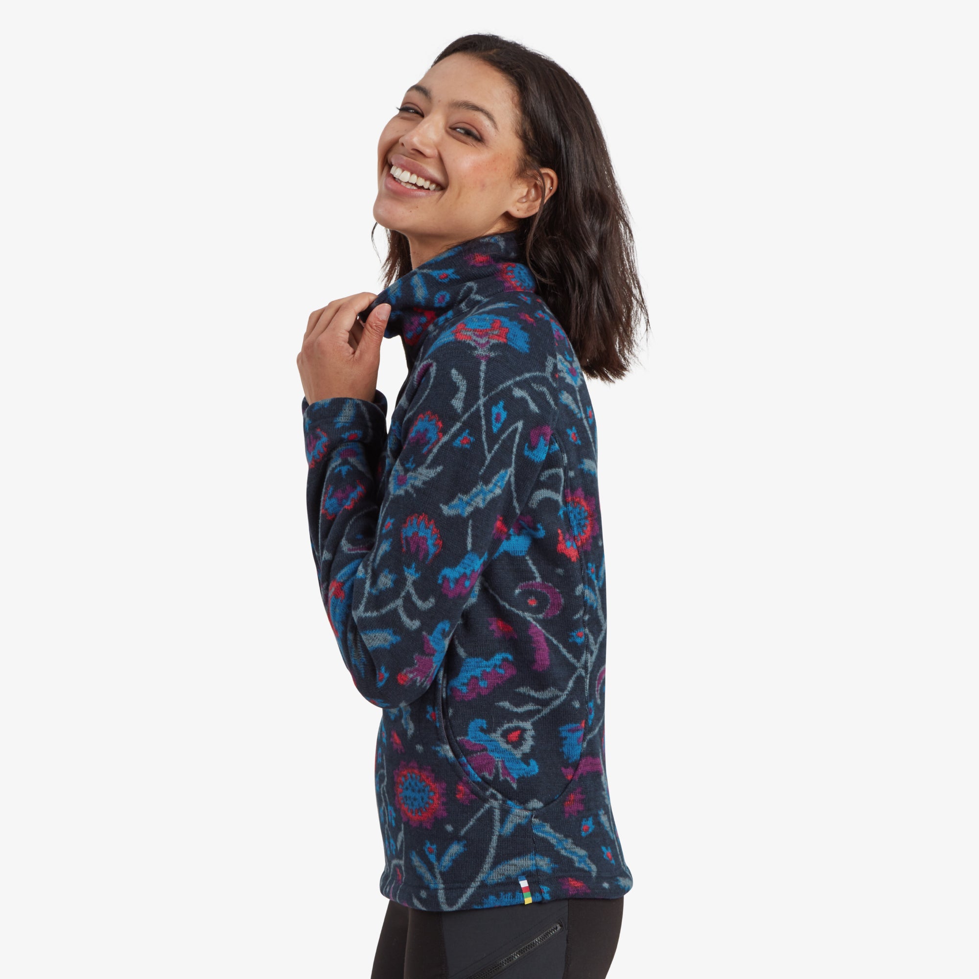 Bhutan-Pullover – Rathee Blue Floral