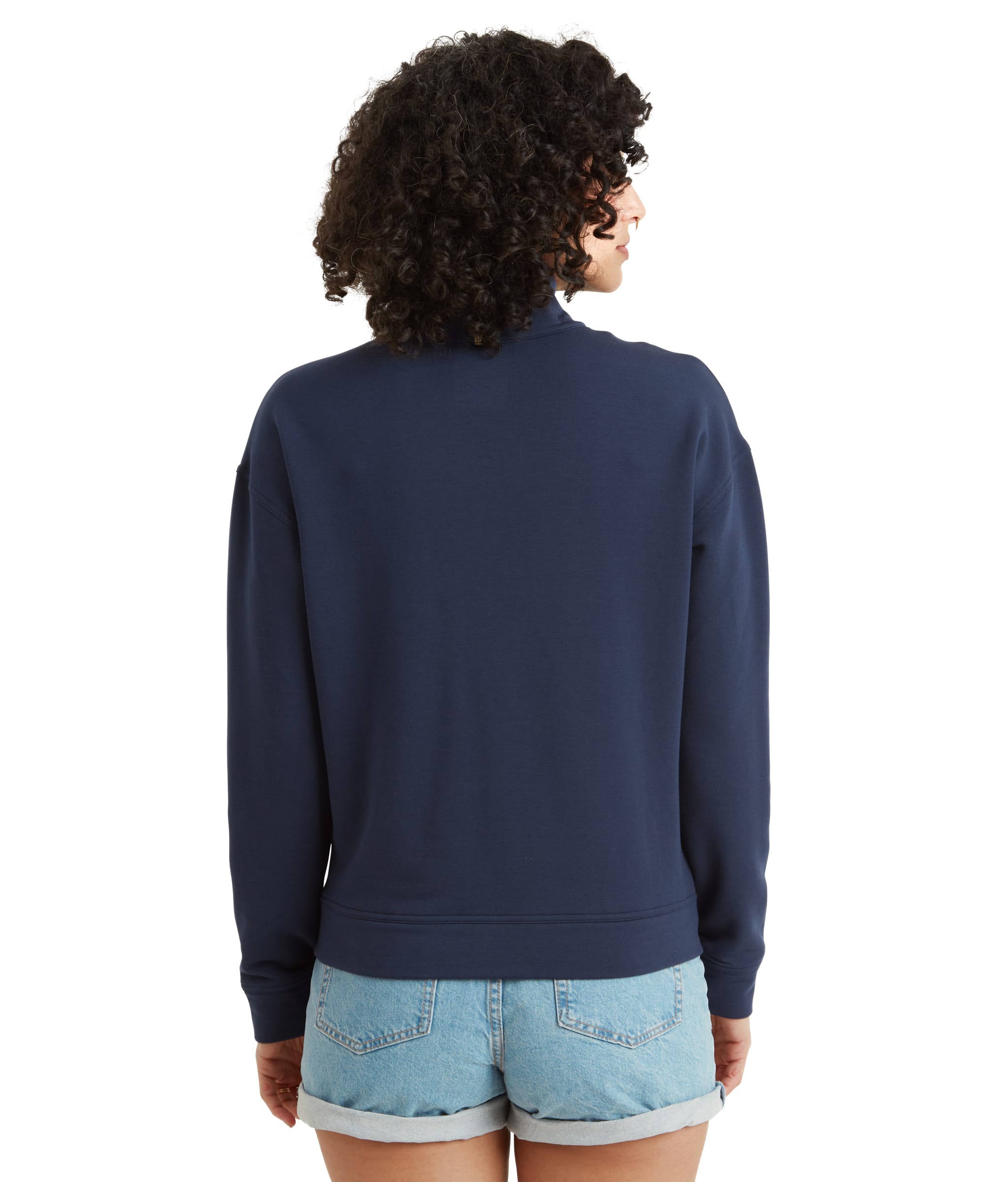 Dhyan Quarter Zip - Rathee Blue