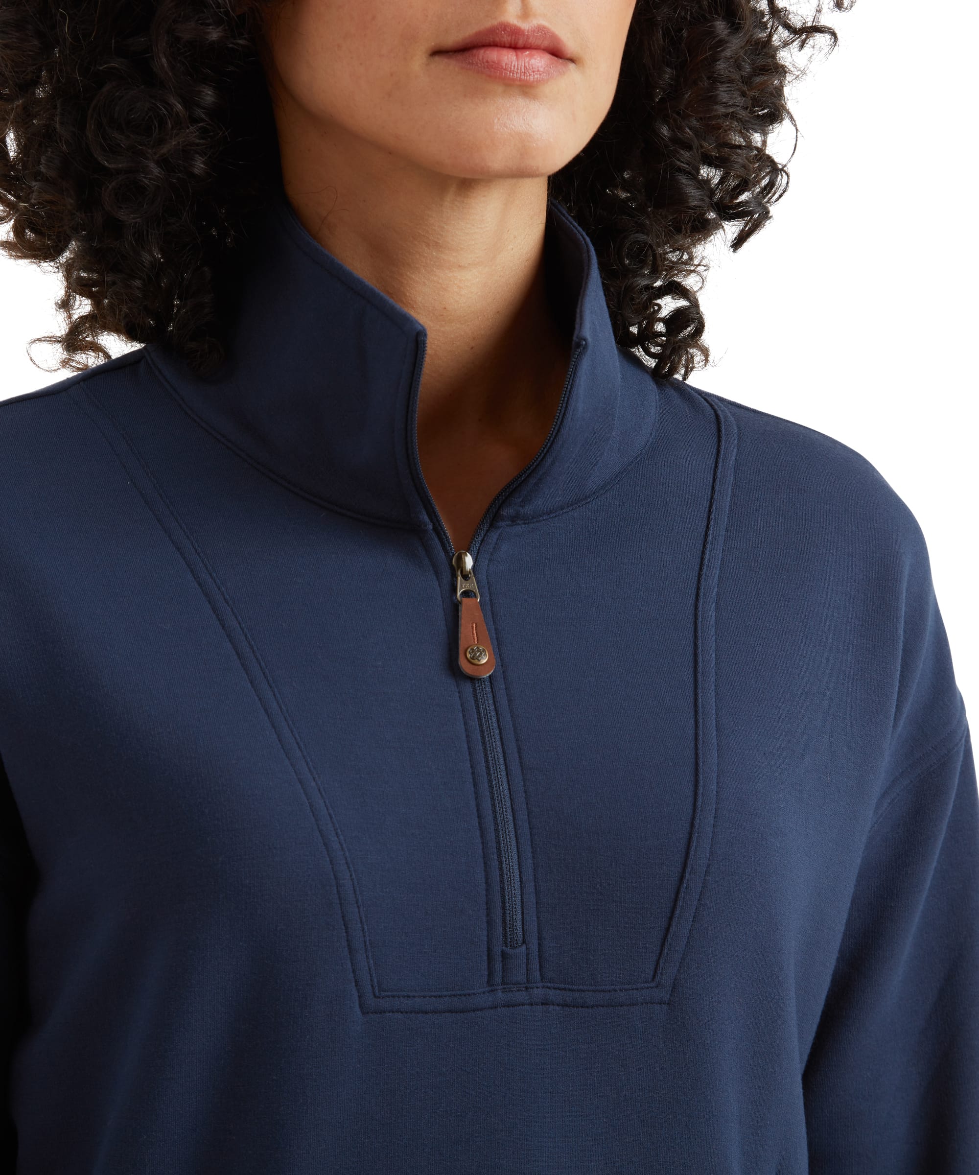 Dhyan Quarter Zip - Rathee Blue