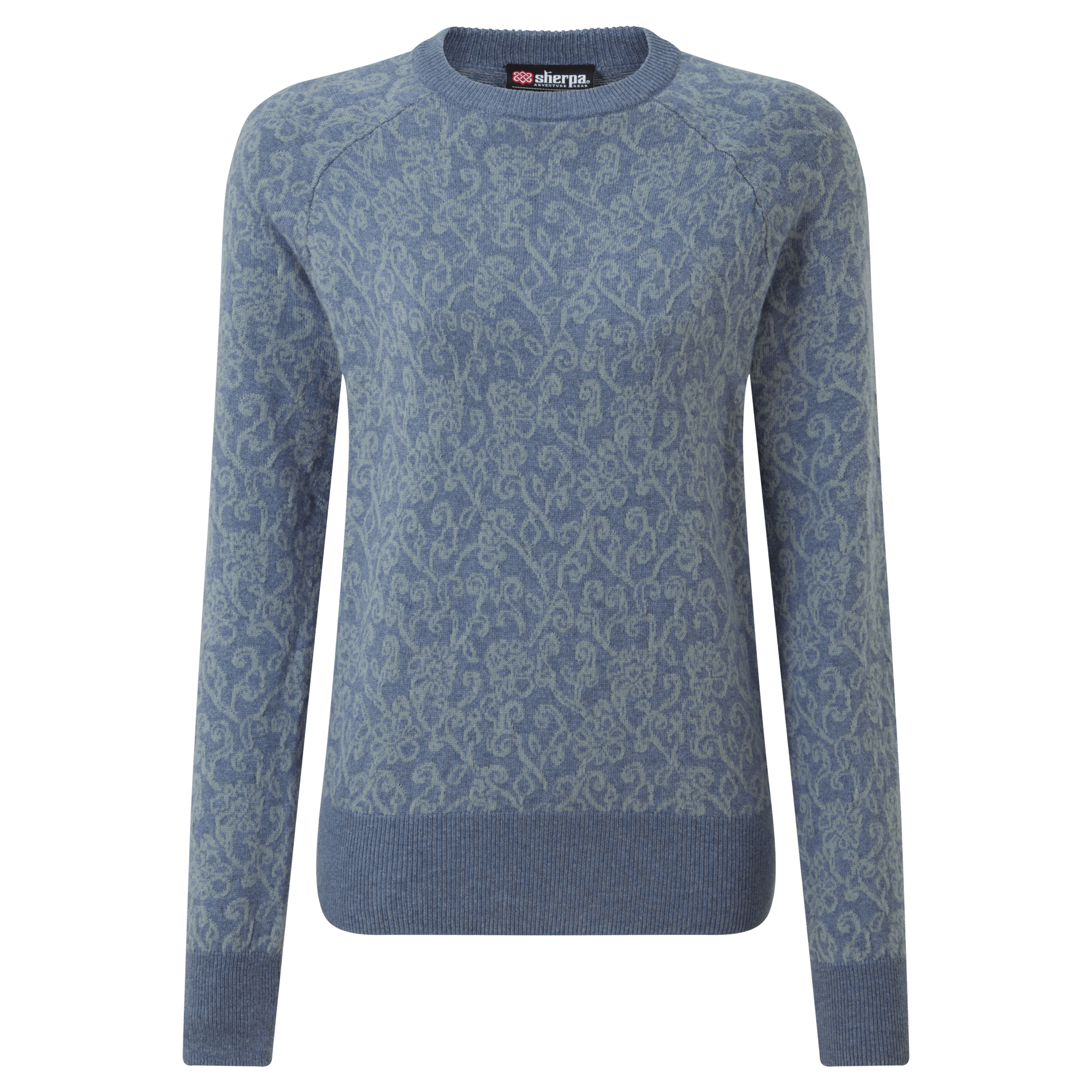 Gyantse Jacquard Crew - Neelo Blau