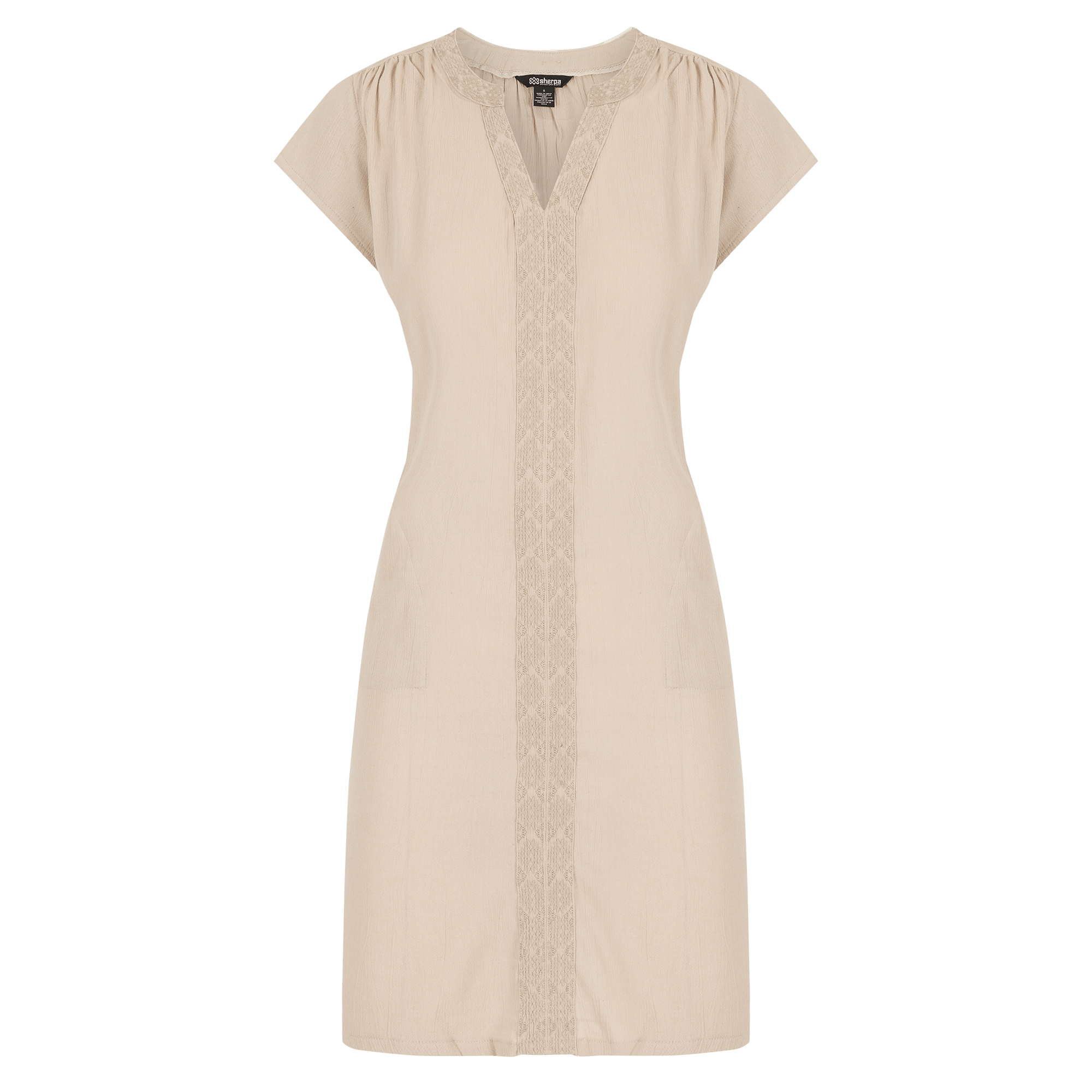 Hara Cap Sleeve Dress - Goa Sand