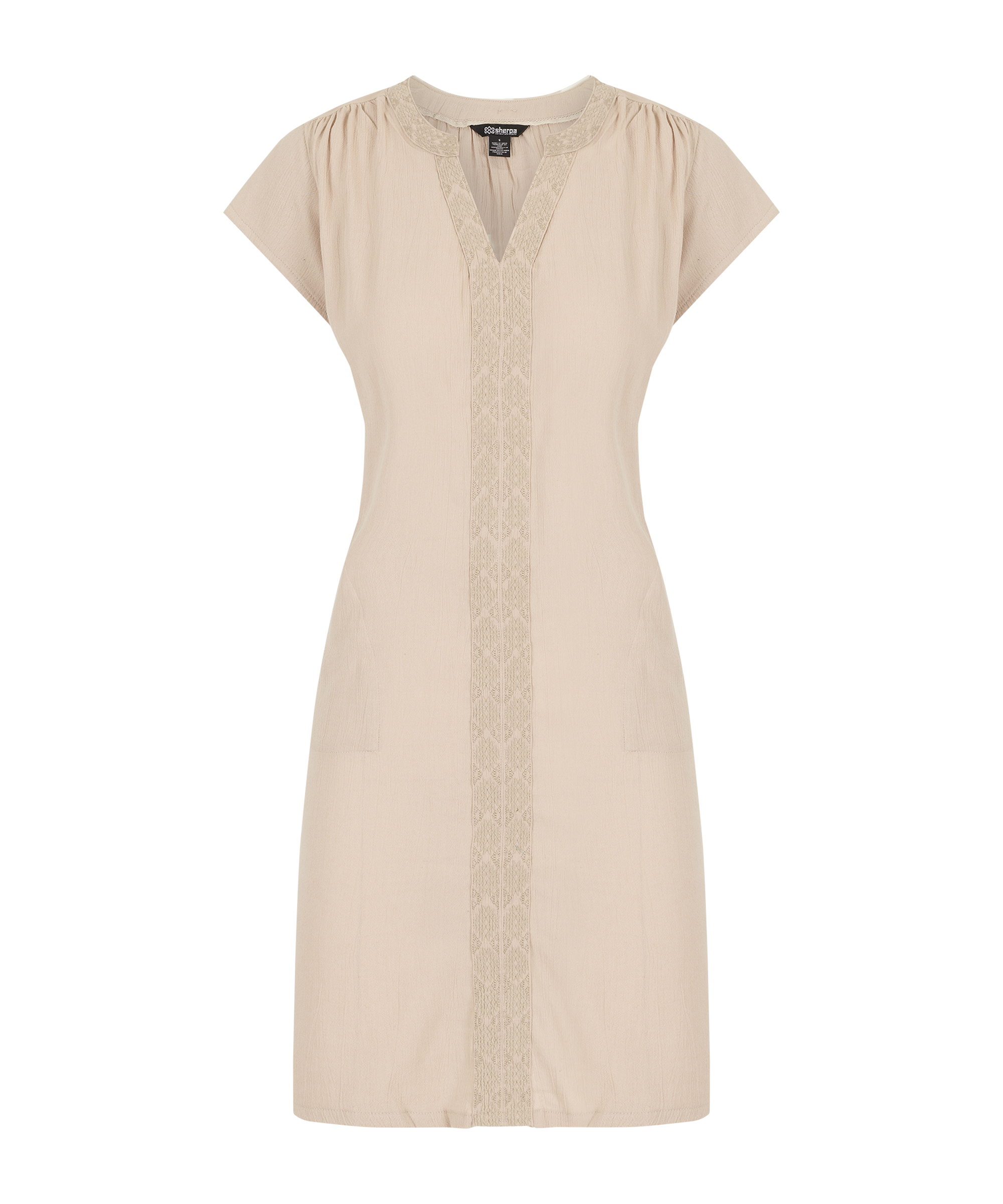 Hara Cap Sleeve Dress - Goa Sand