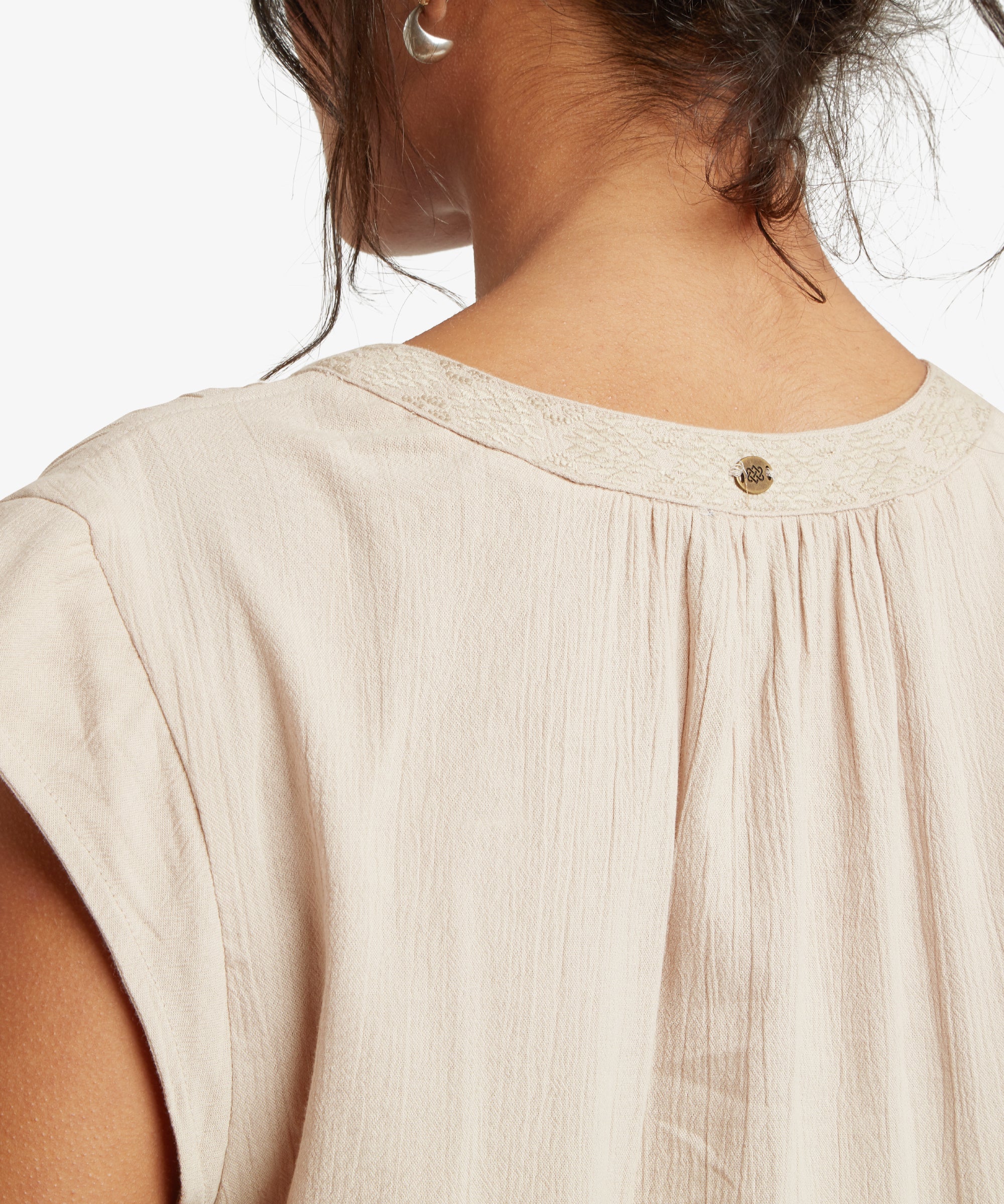 Hara Cap Sleeve Top - Goa Sand