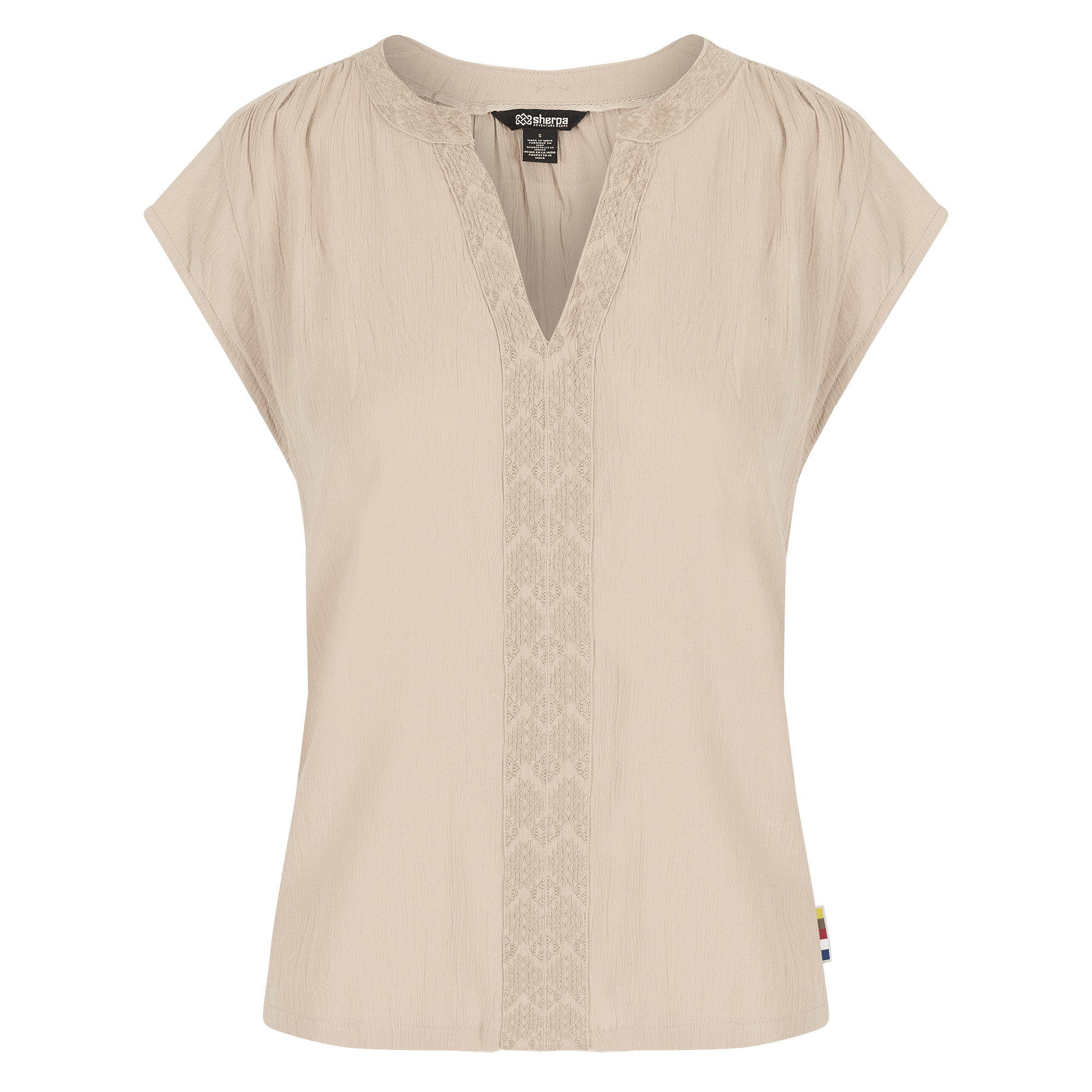 Hara Cap Sleeve Top - Goa Sand