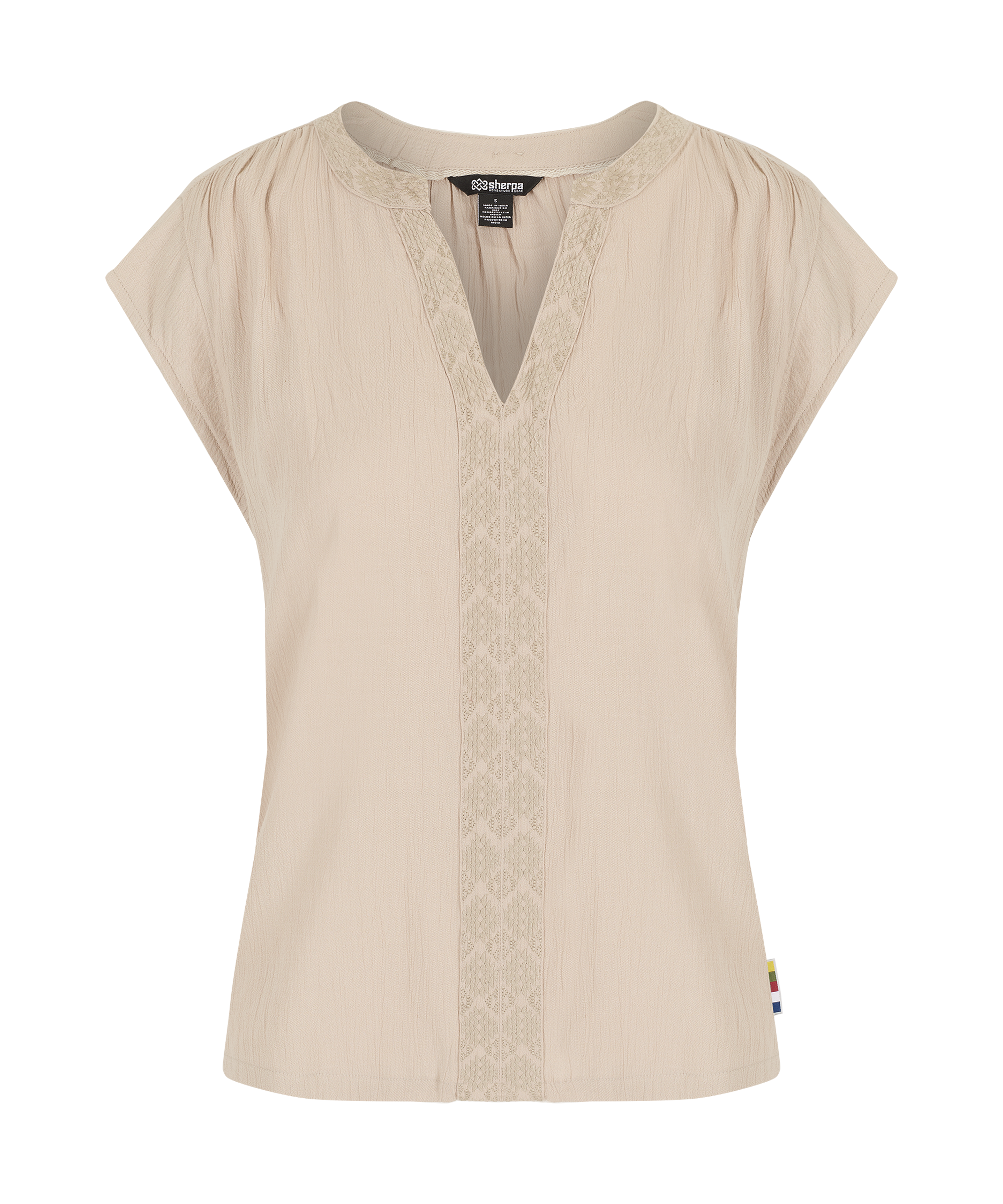 Hara Cap Sleeve Top - Goa Sand