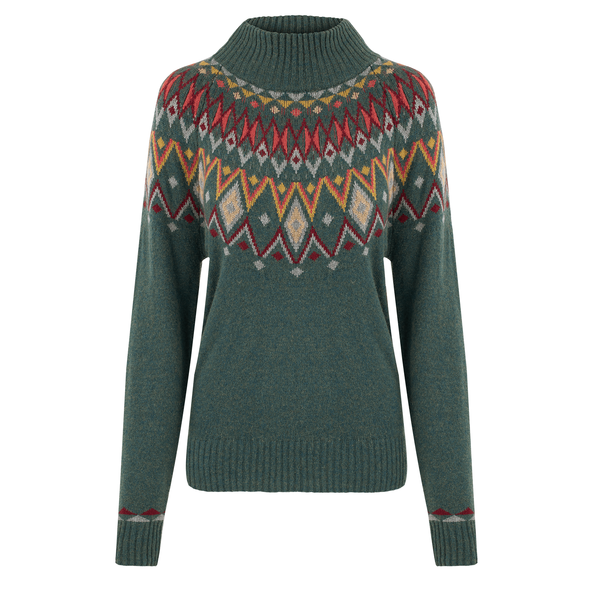 Indu Eco Mock Neck - Forest