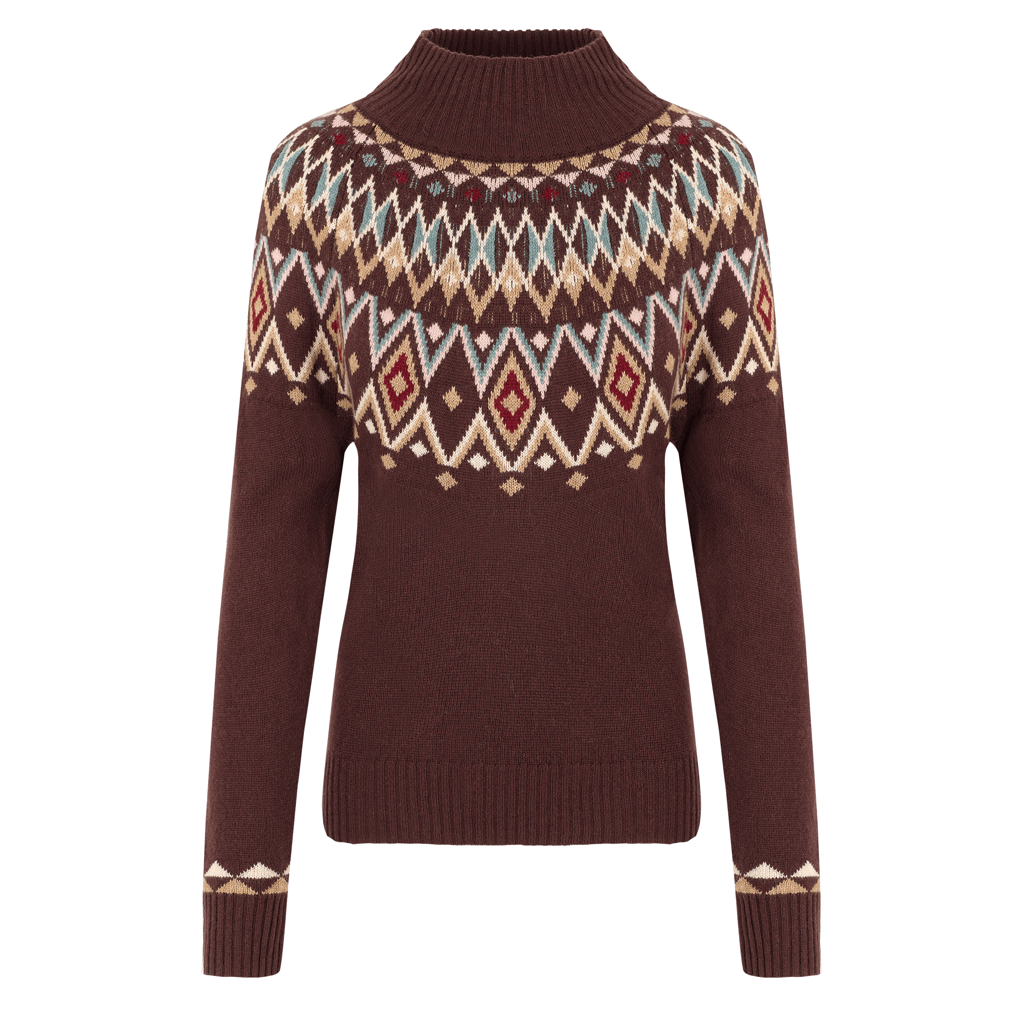 Sherpa Adventure Gear Indu Eco Mock Neck Sweater in Red