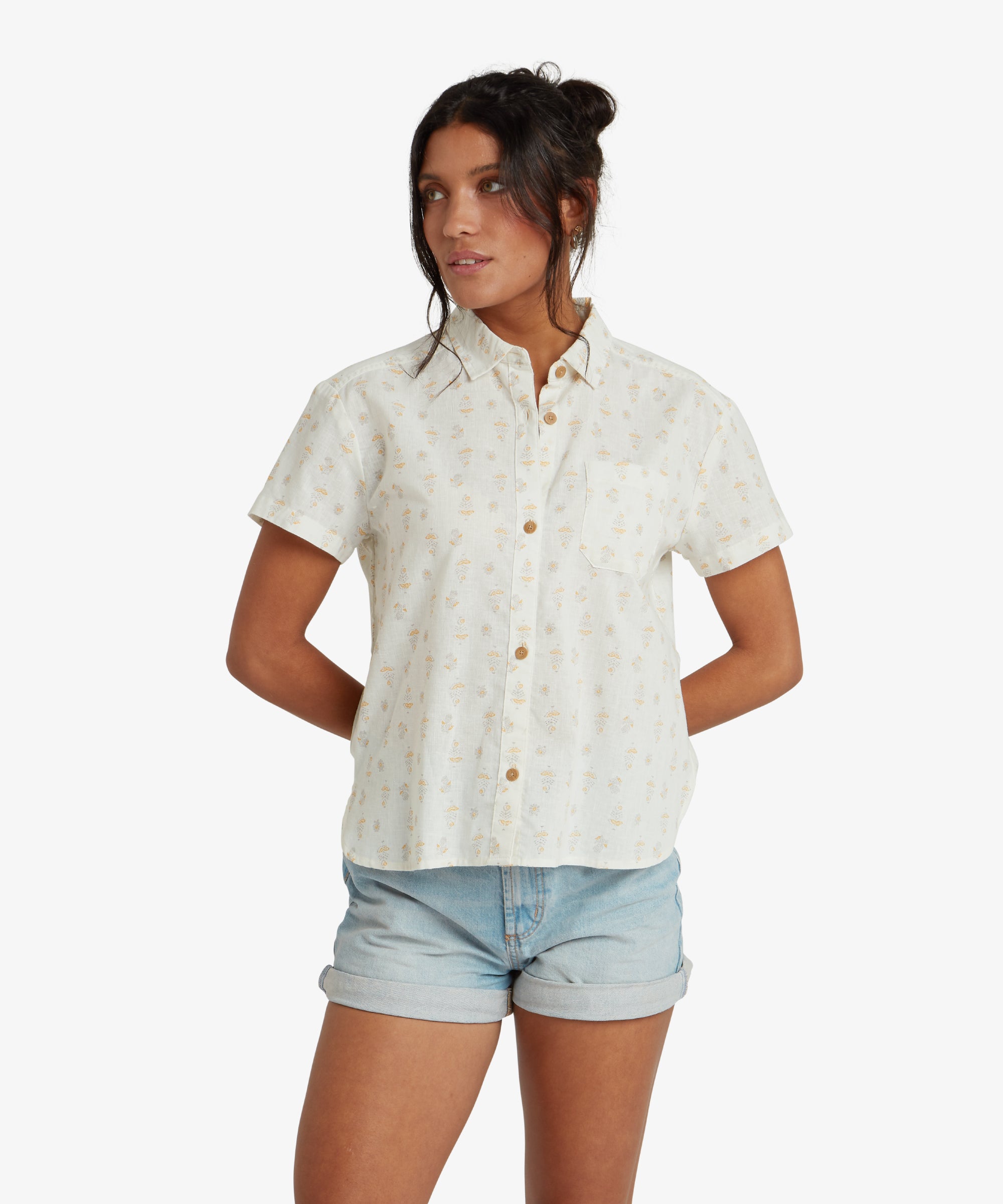 Jaya Camp Shirt - Peetho Indi Blossom