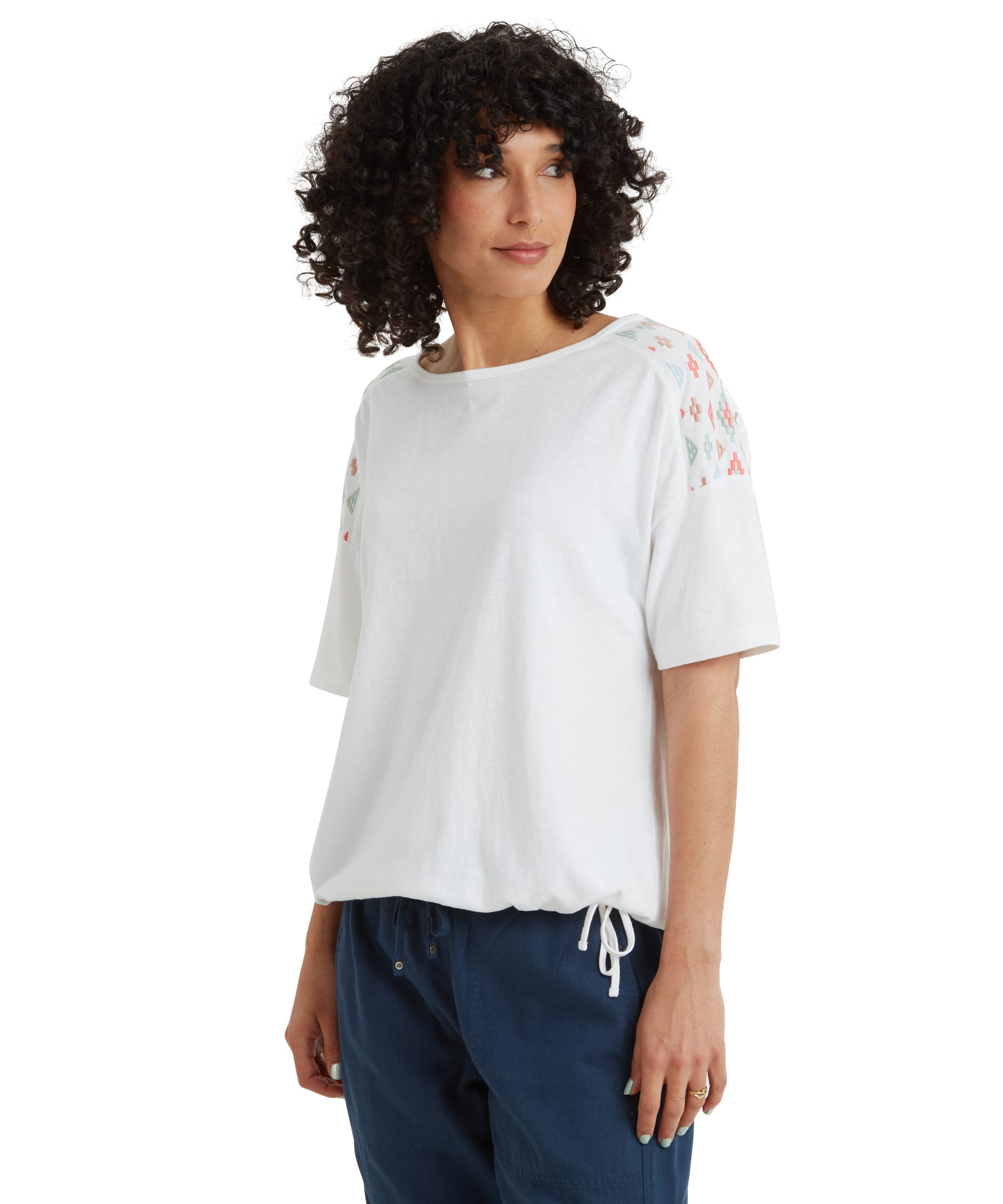 Kalindi Top - Katha White