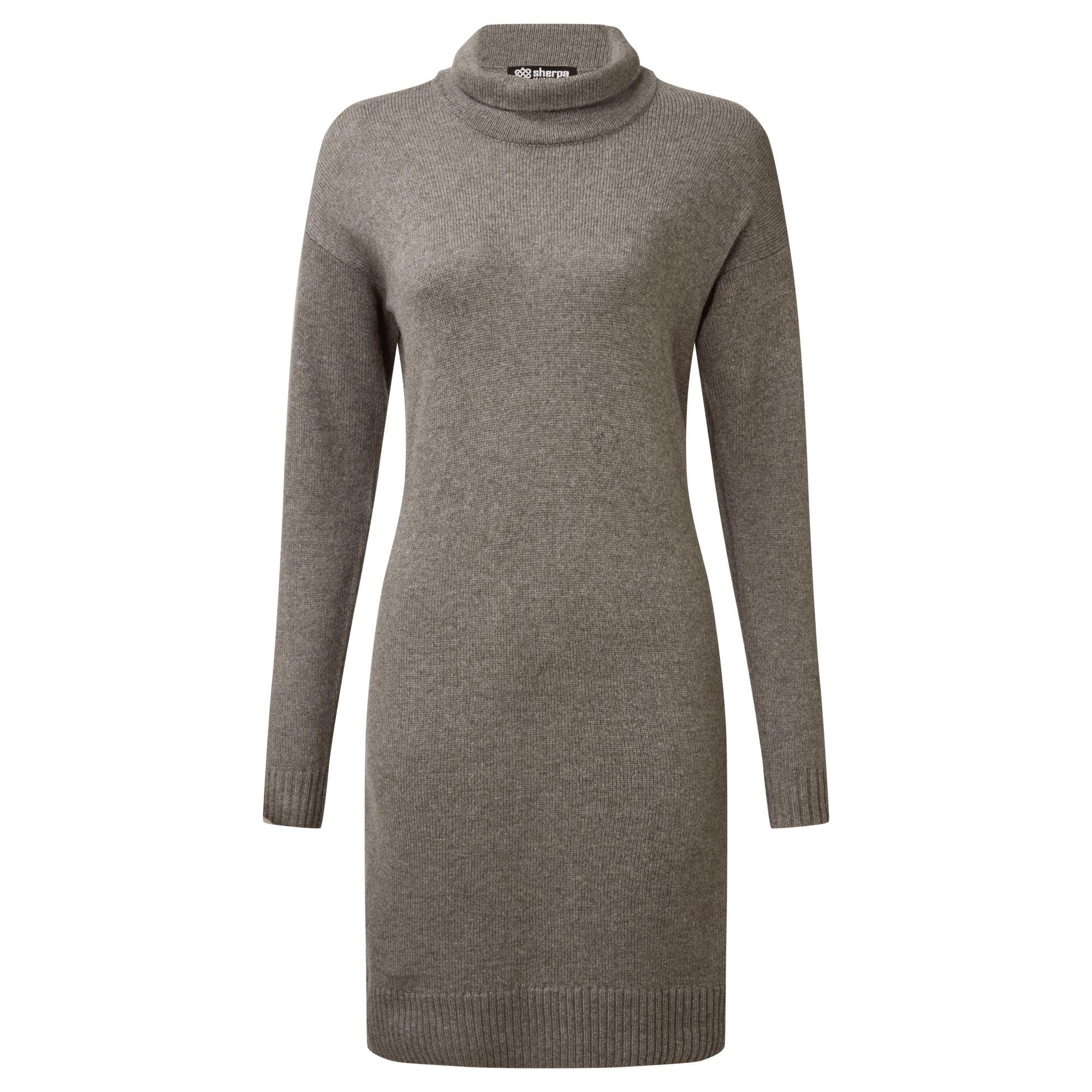 Lhakpa Mock Neck Dress - Maato Grey