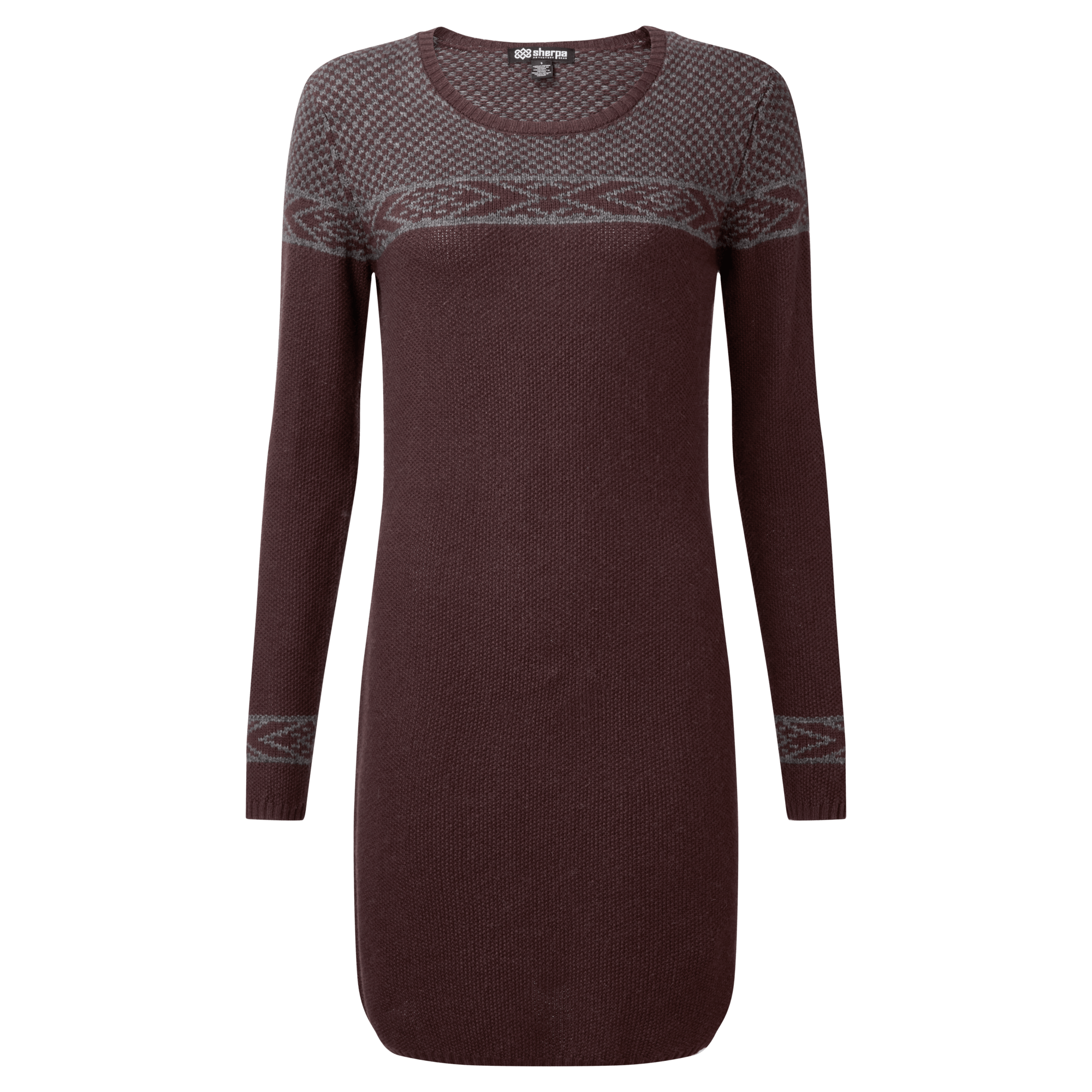 Maya Texture Dress - Beet Red