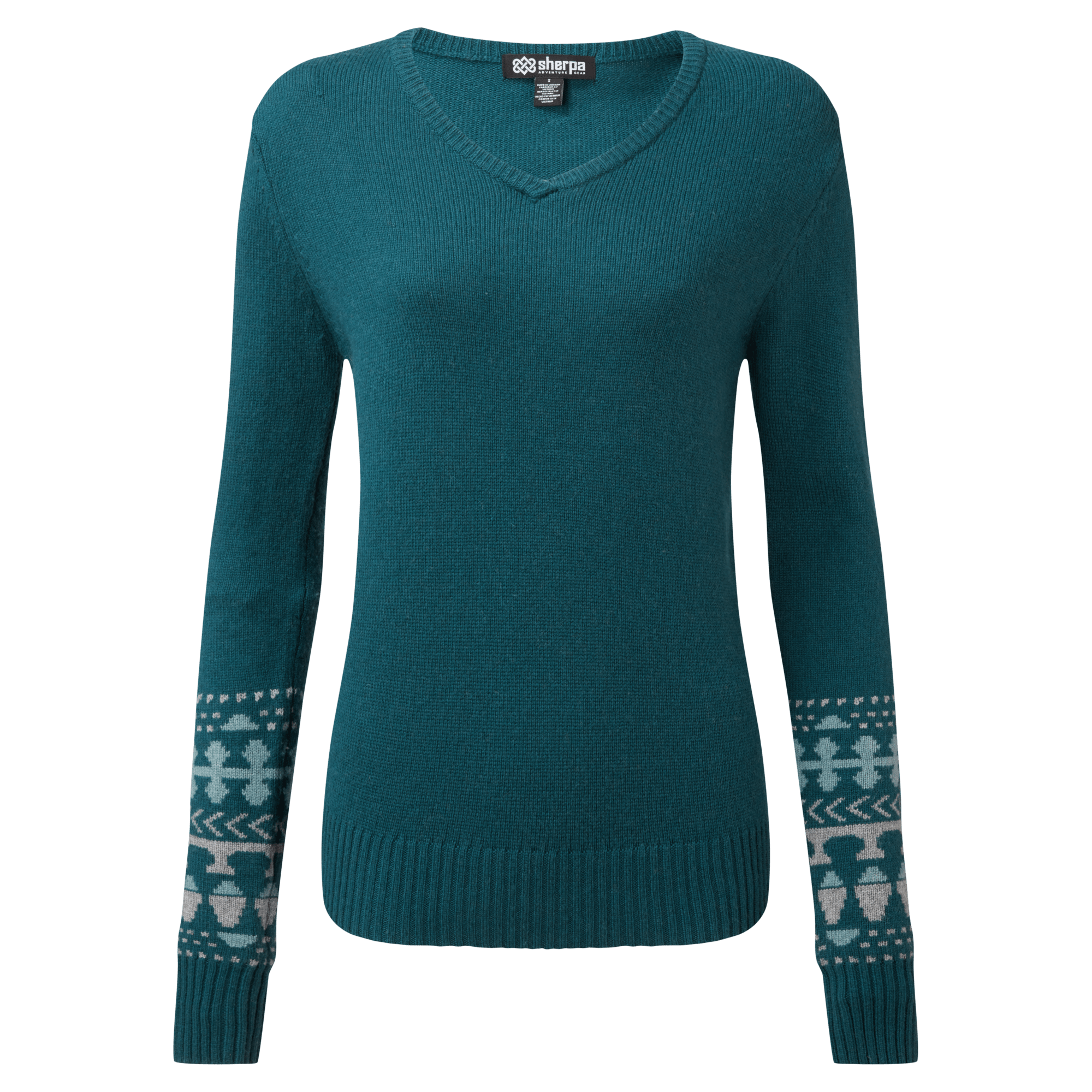 Maya Pullover mit V-Ausschnitt - Grünspan