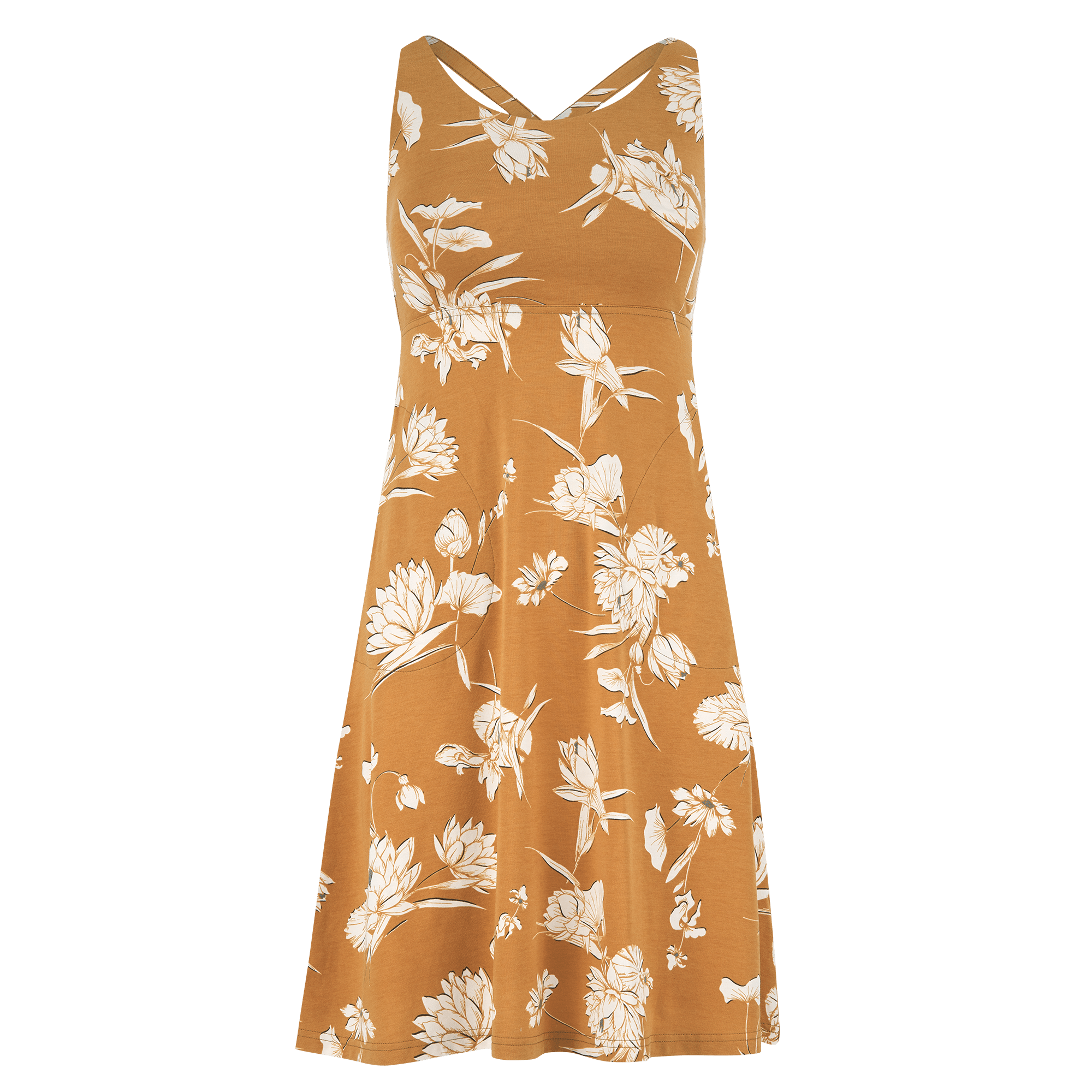 Neha Dress - Caramel Lotus