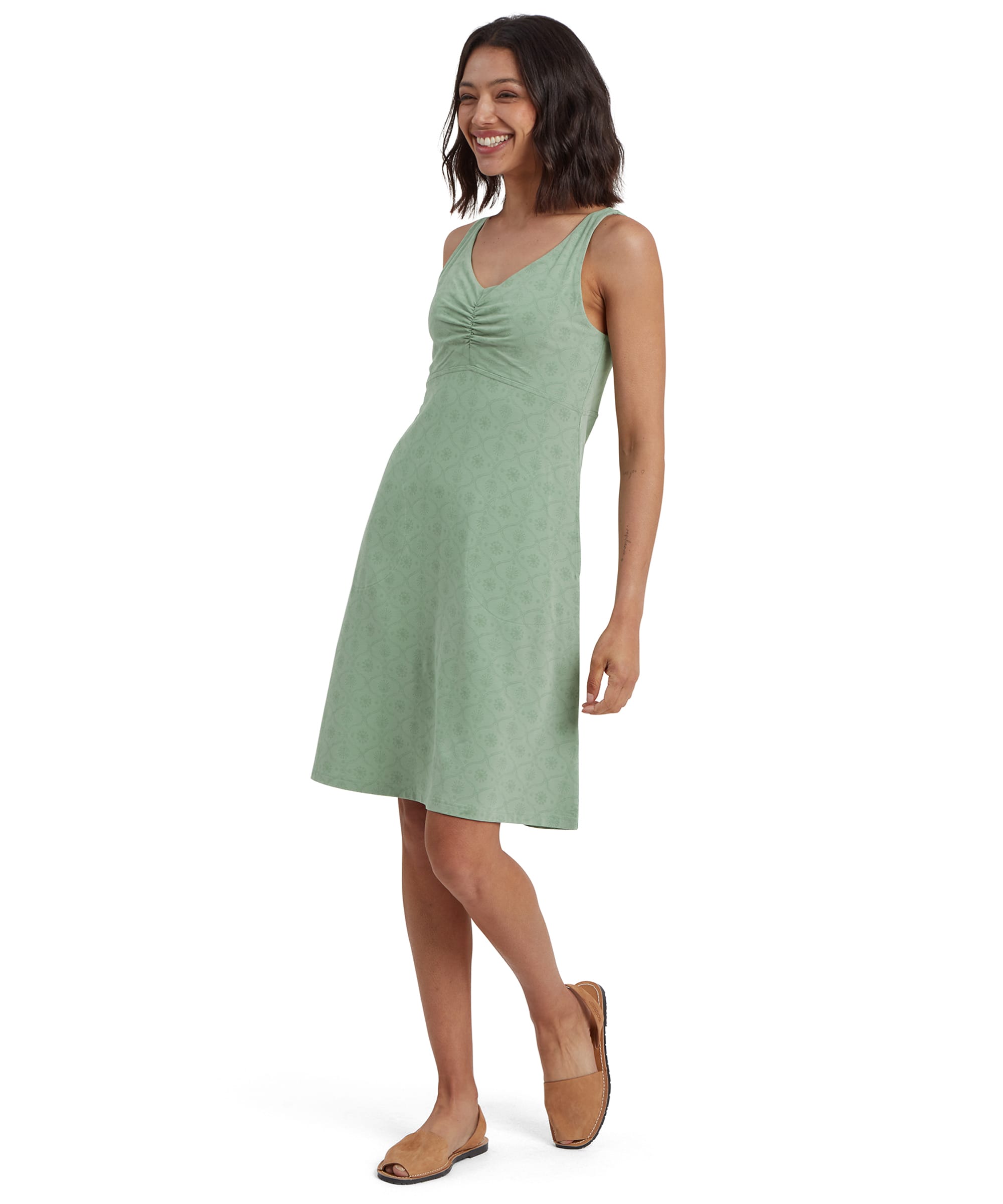 Neha Empire Dress - Celery Sublime