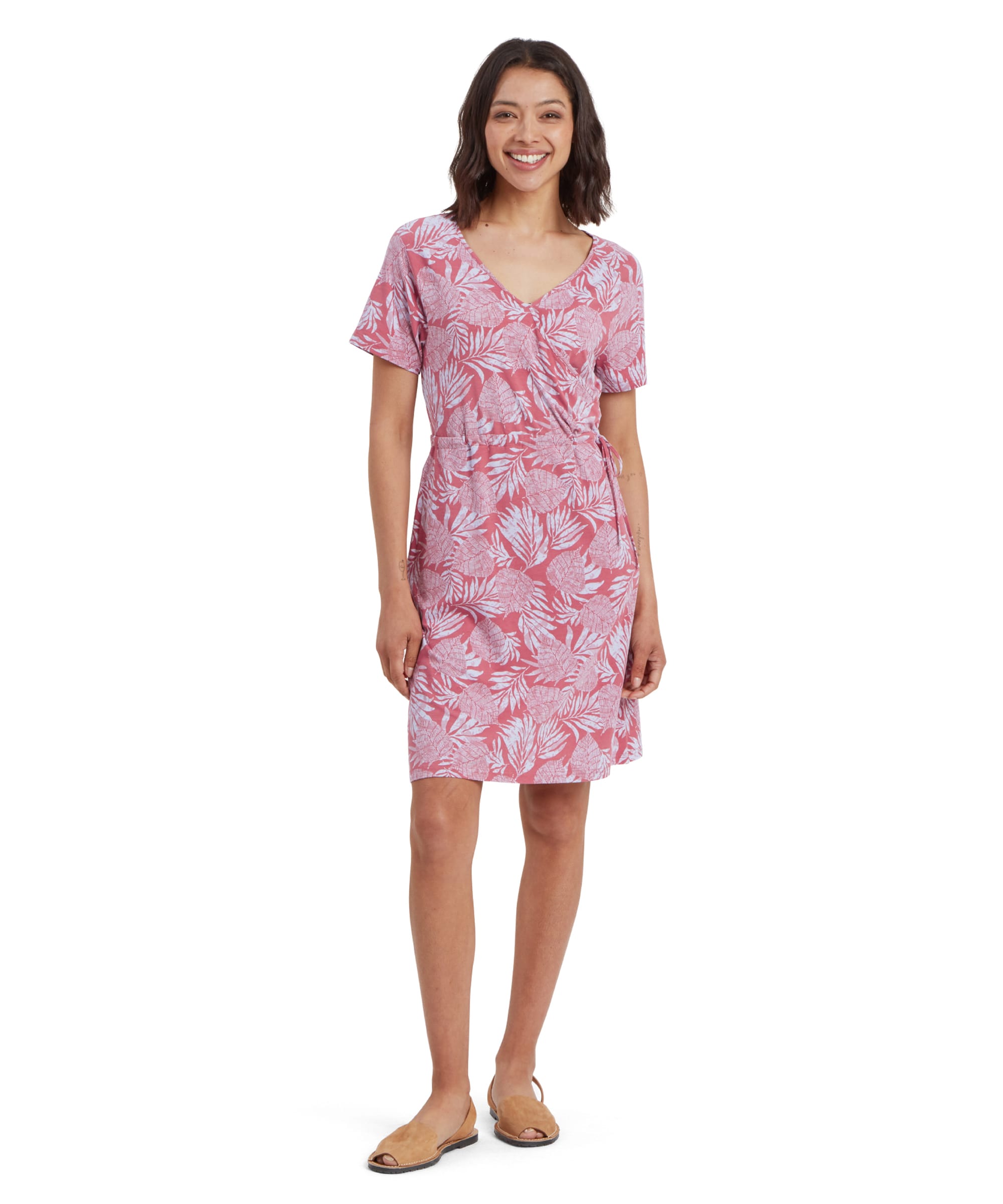 Neha Faux Wrap Dress - Rosie Bhodi Leaf