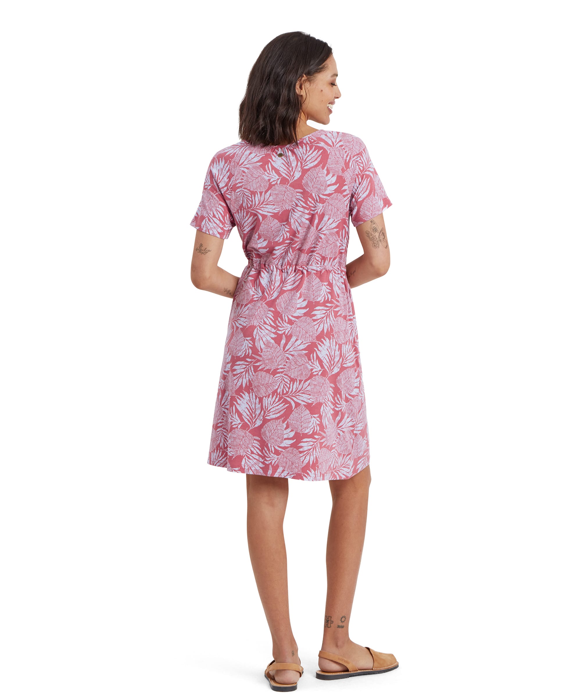 Neha Faux Wrap Dress - Rosie Bhodi Leaf