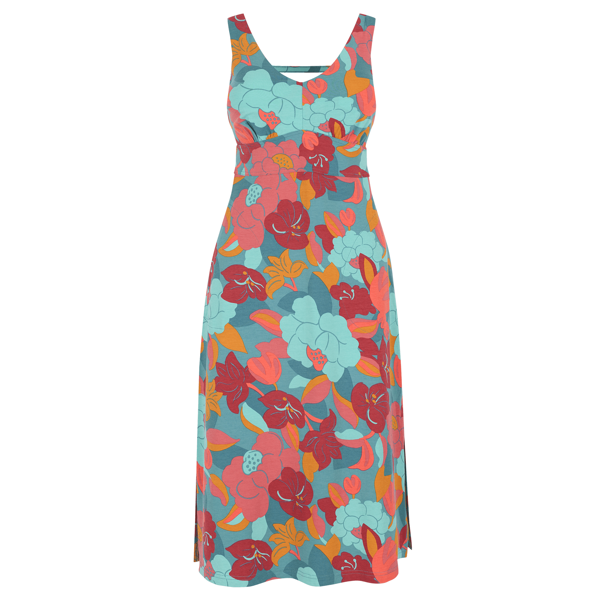 Neha Midi Dress - Hydra Oversize Floral