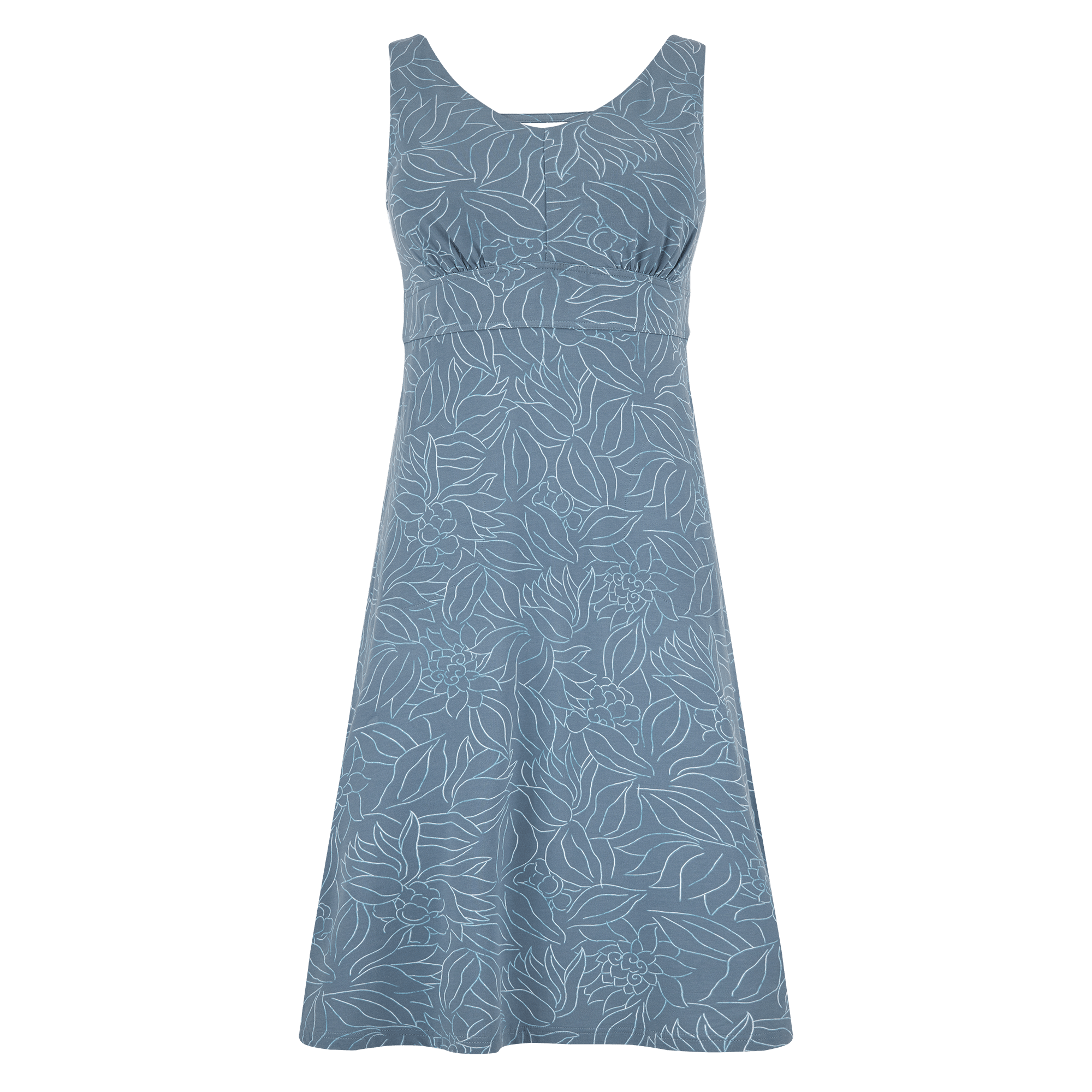 Neha Midi Dress - Haze Leaf