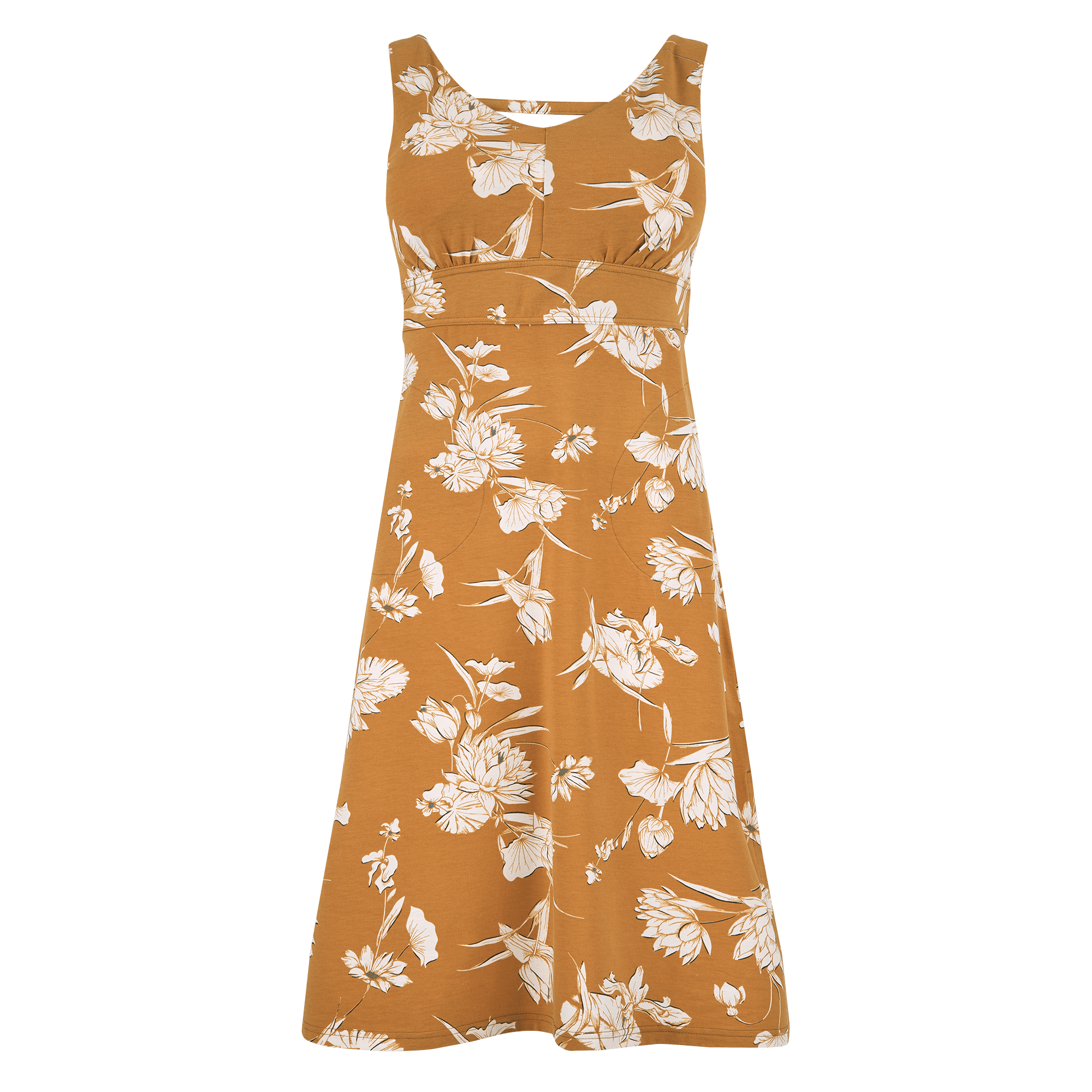 Neha Midi Dress - Caramel Lotus