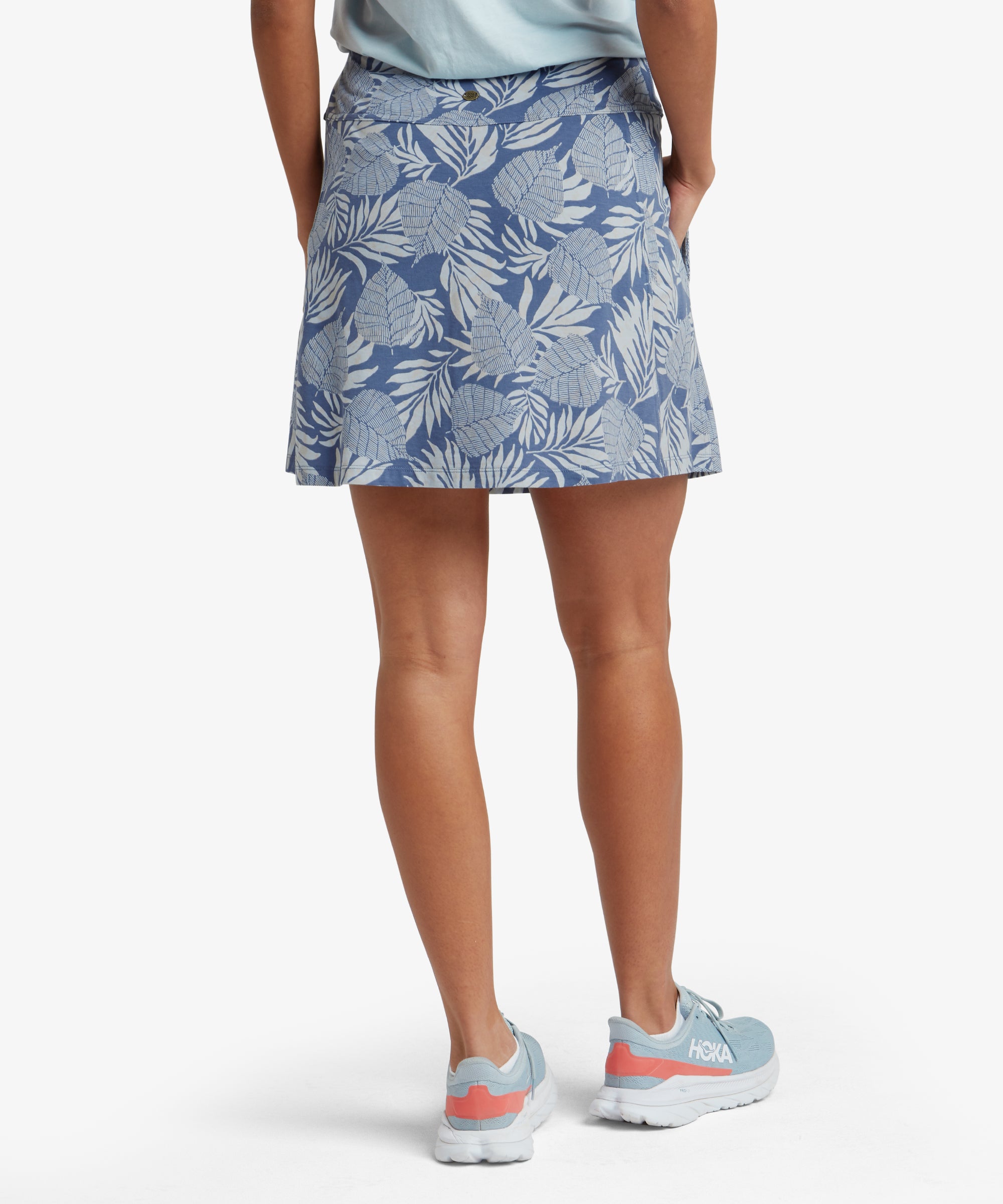 Neha Skort - Seaport Blue Bhodi Leaf