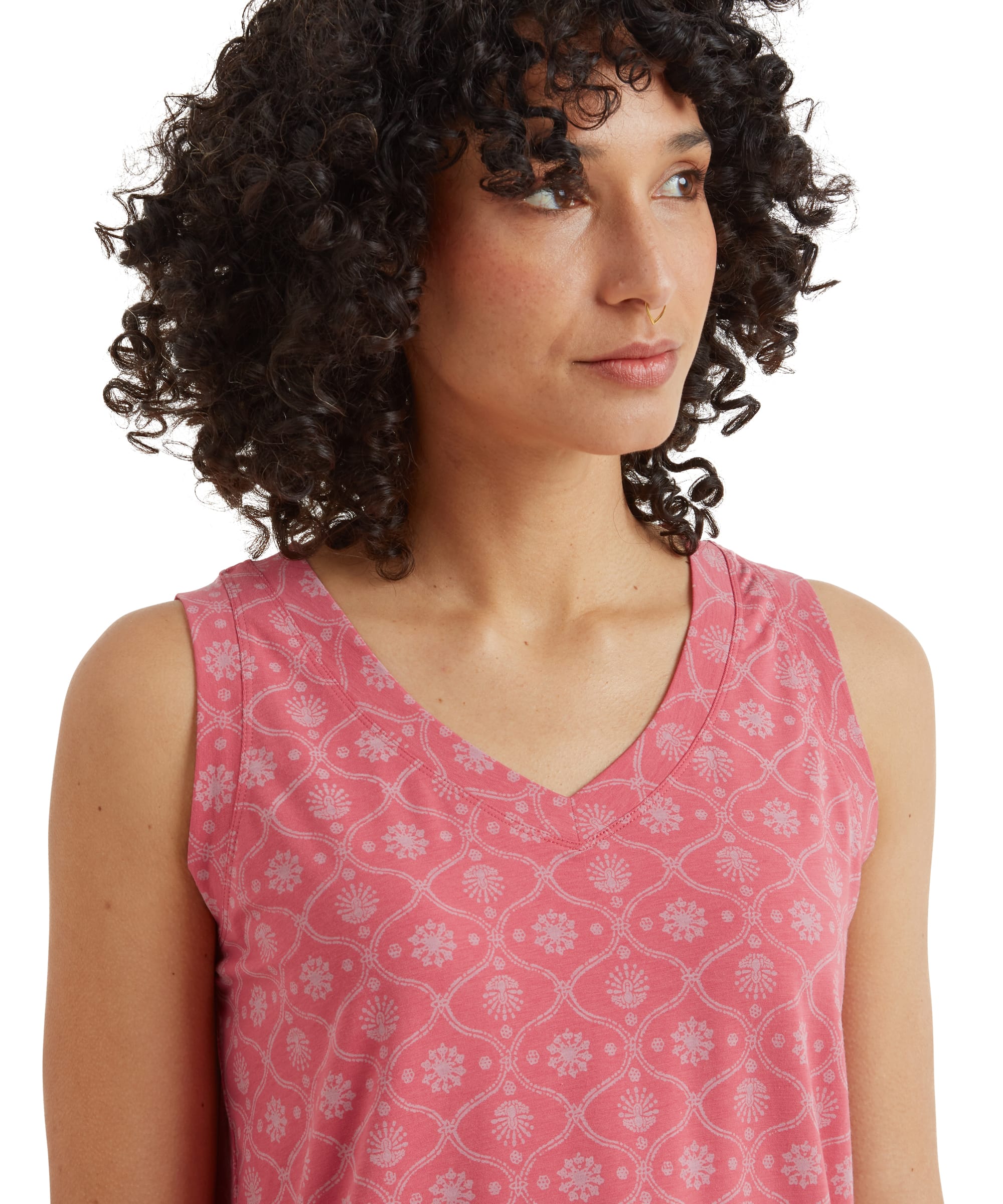 Neha V-Neck Tank Top - Rosie Sublime