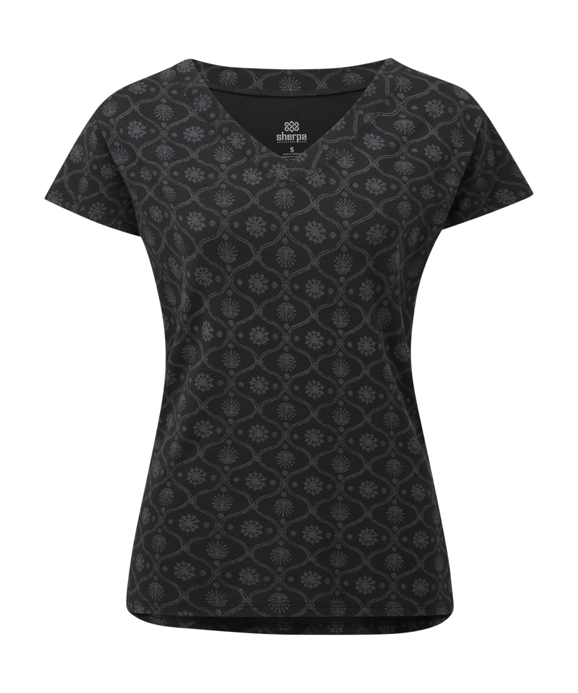 Sherpa Adventure Gear Women's Neha V-Neck Tee Black