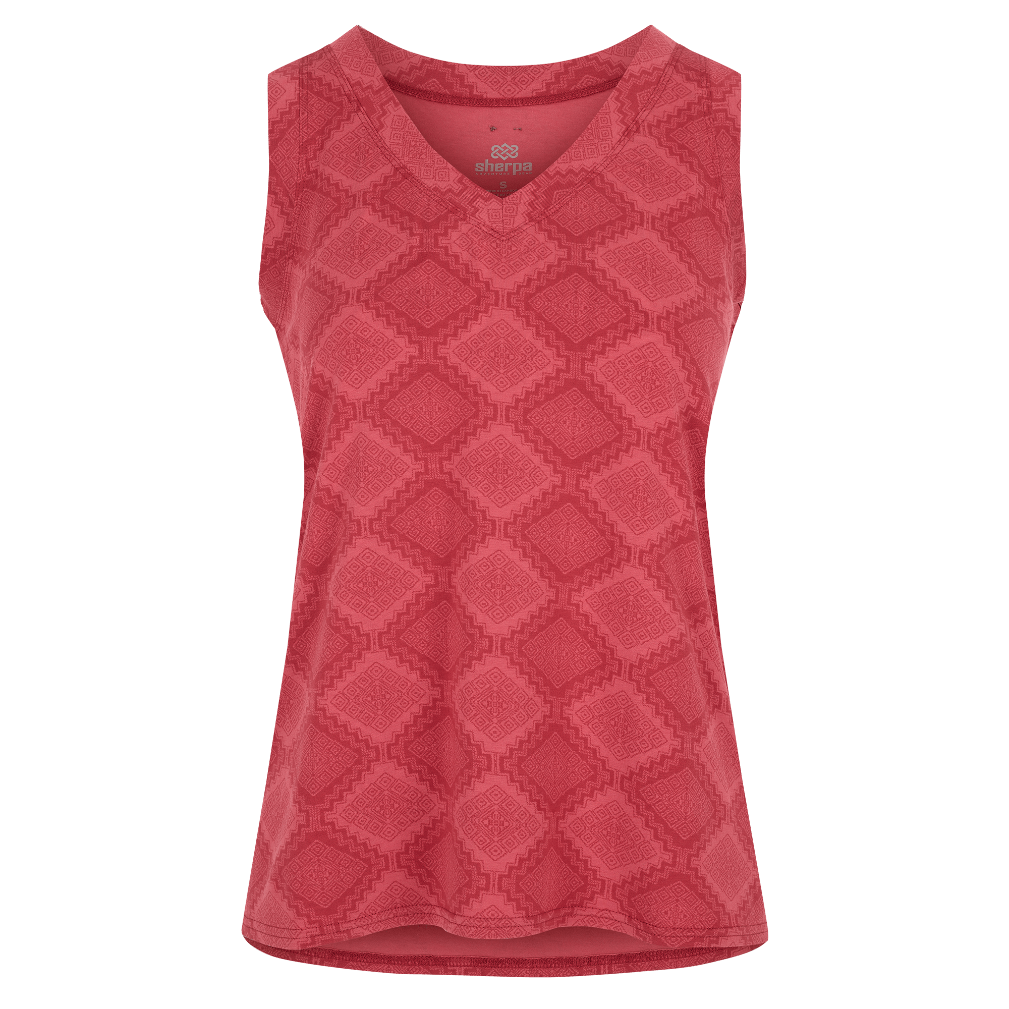 Sherpa Adventure Gear Neha V-Neck Tank in Red