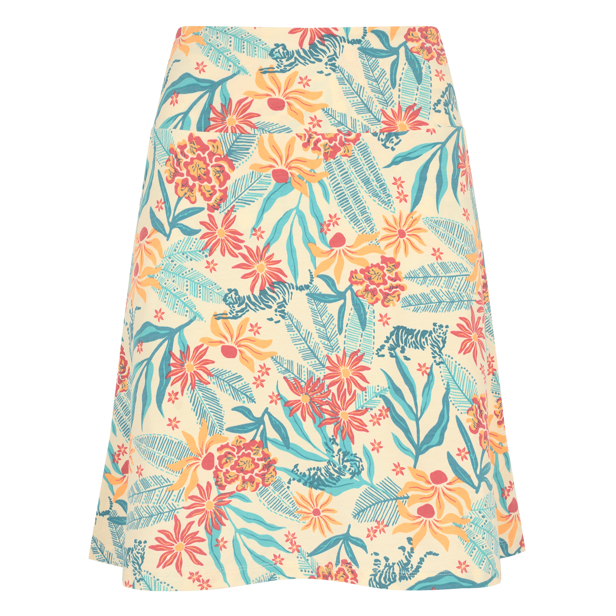 Padma Pull On Skirt - Peetho Tiger Floral