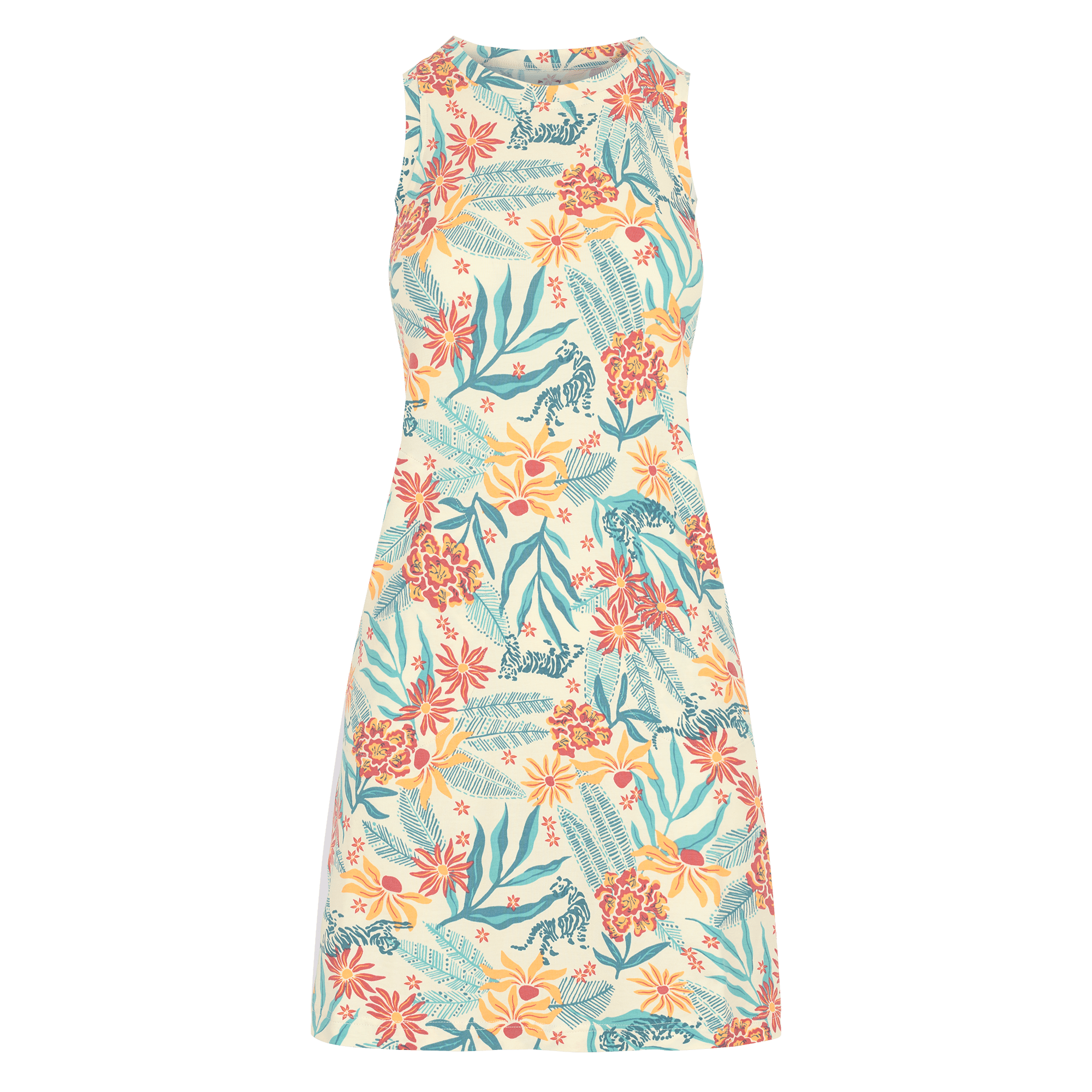 Padma Sporty Dress - Peetho Tiger Floral