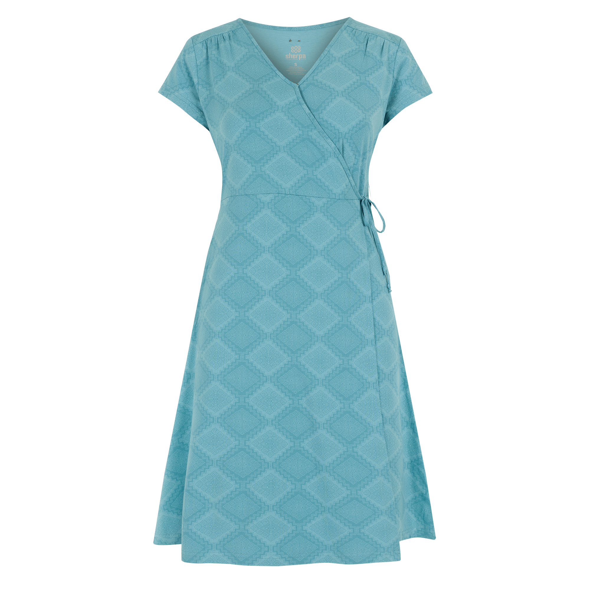 Padma Wrap Dress - Light Hydra Barely There