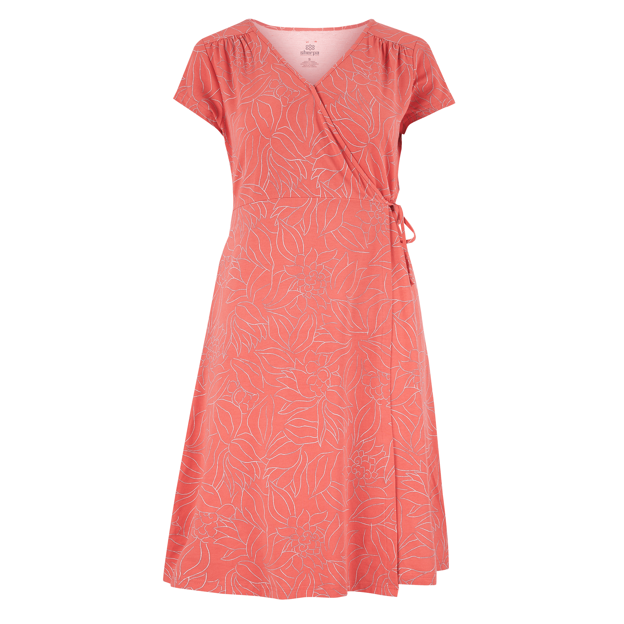 Sherpa Adventure Gear Padma Wrap Dress in Pink