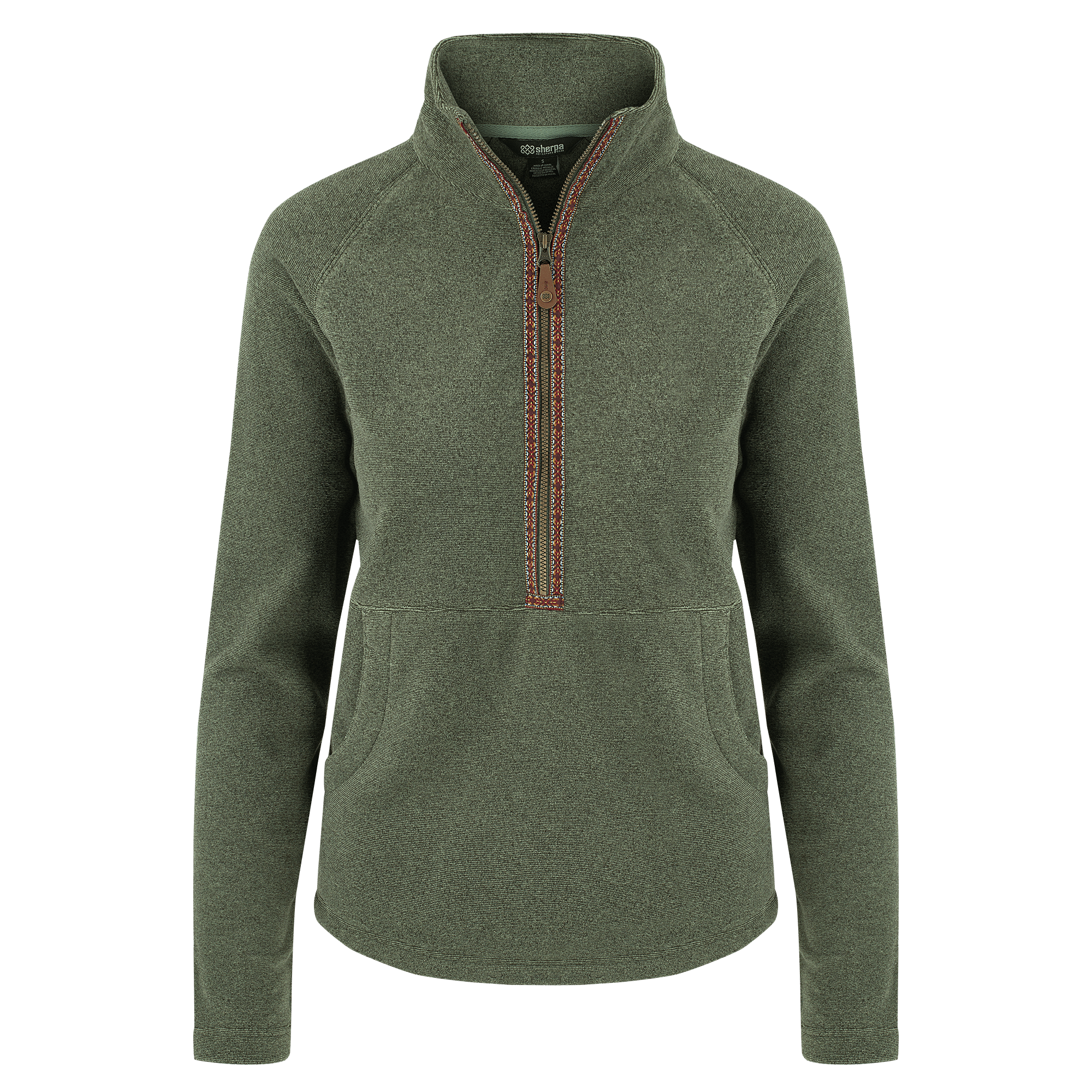 Sherpa Adventure Gear Rolpa Eco Half Zip in Green